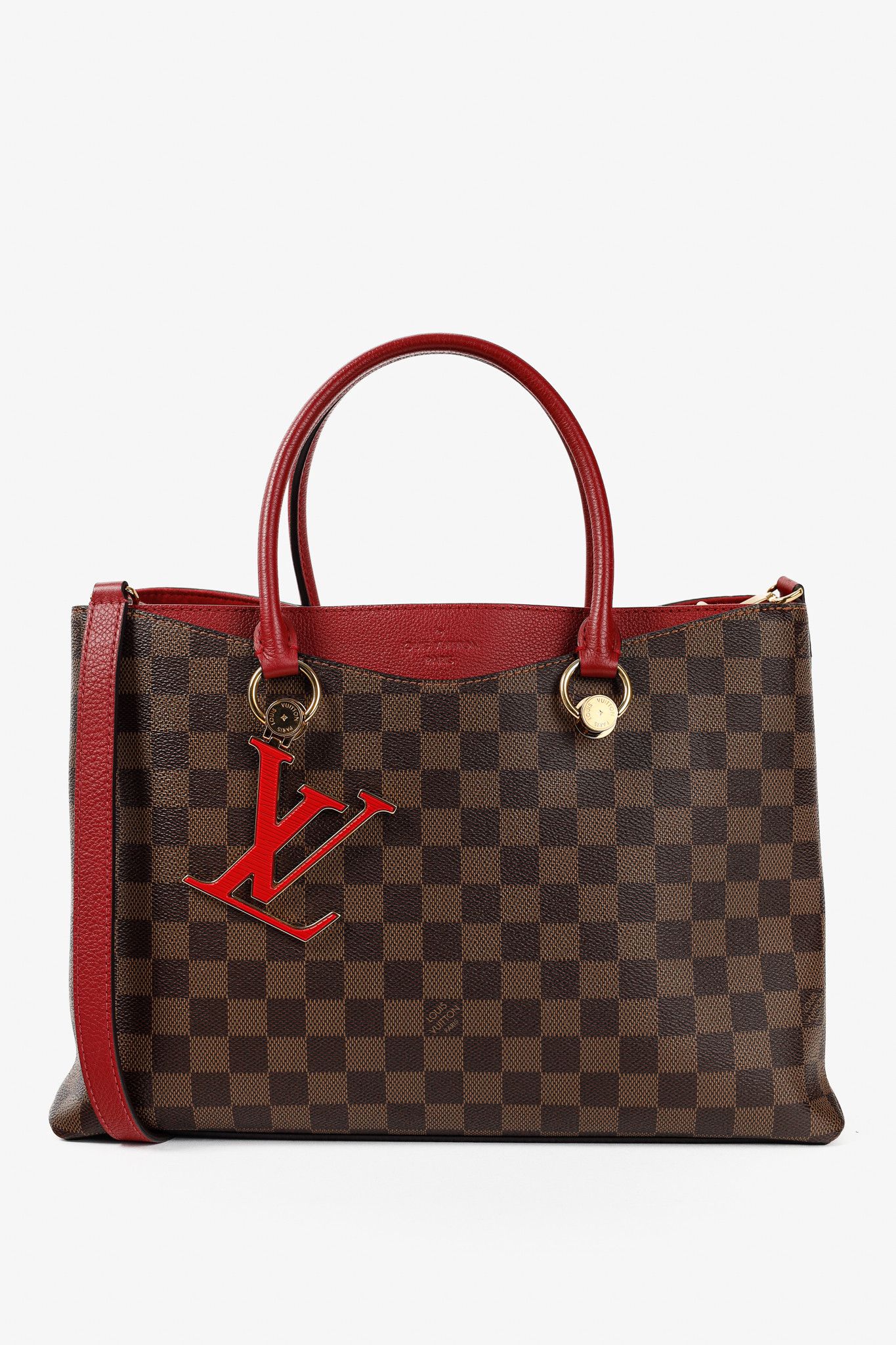 Louis Vuitton Louis Vuitton Riverside Damier Ebene Lie de Vin Tote Size ONE SIZE - 1 Thumbnail