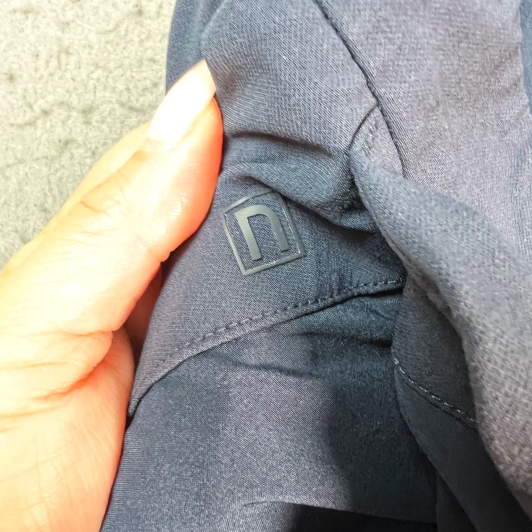 Vintage Mens Slim Fit Navy Blue Chino Pants Office Commute - 30 Regular, Polyester Elastane Cotton, Flat Front, Tapered Leg, Dress Pants, Casual, Men Size US 30 / EU 46 - 4 Thumbnail