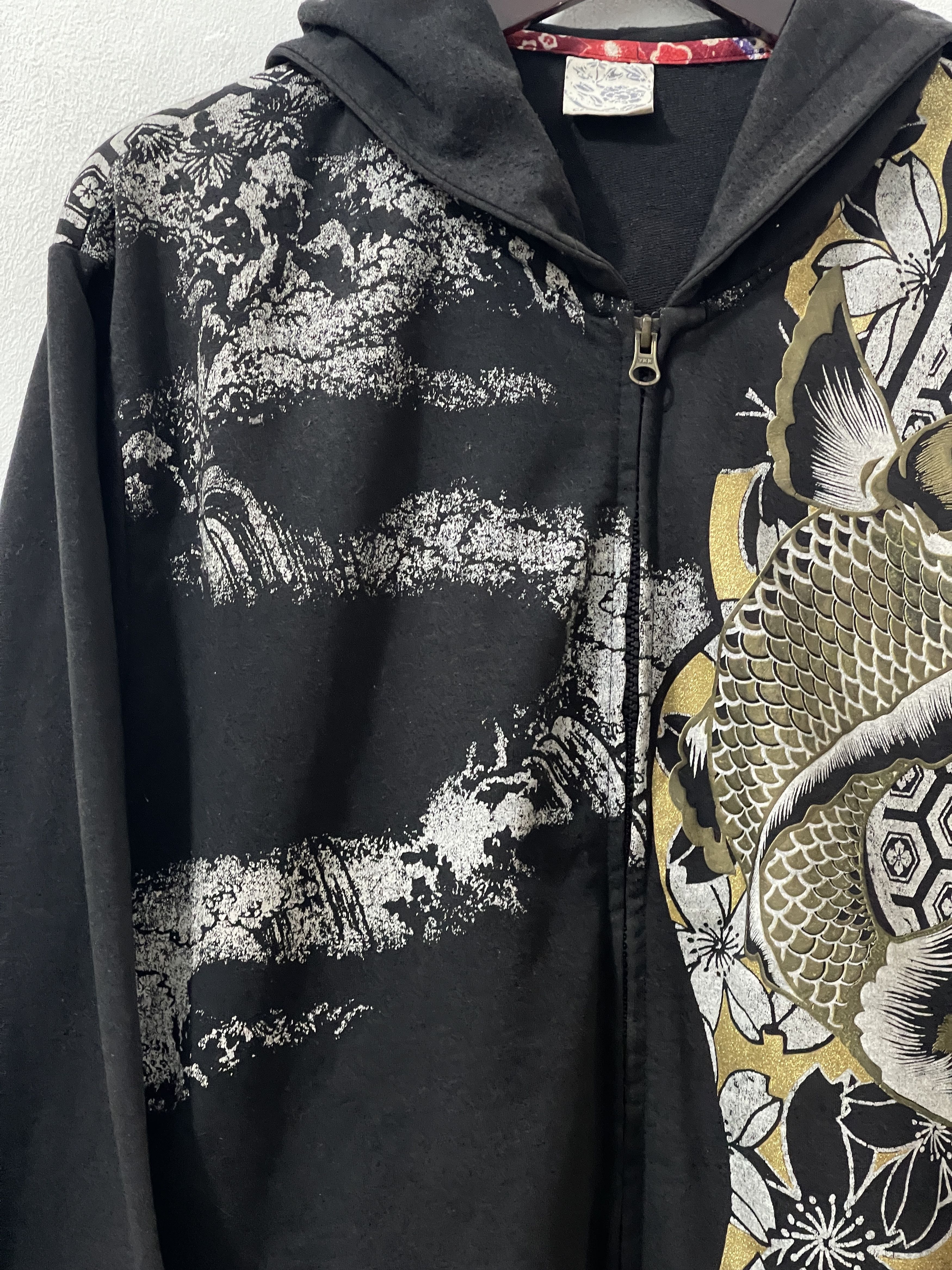 Japanese Brand 2000s Japanese AOP Sukajan Art Y2k Archive Hoodie Size US XL / EU 56 / 4 - 3 Thumbnail