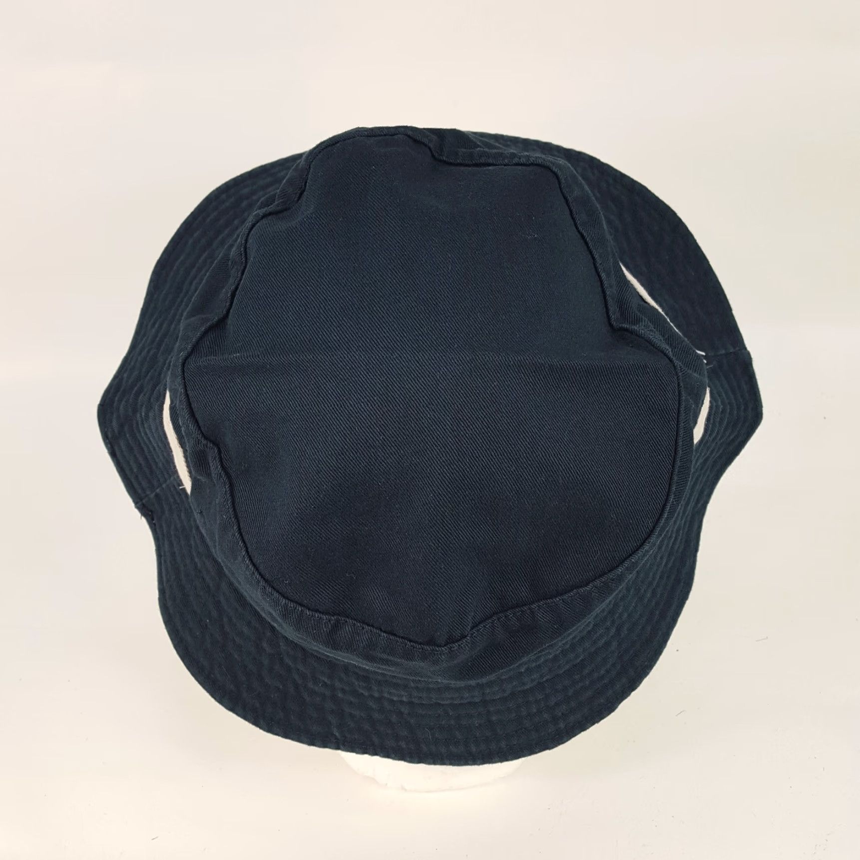 Etro VINTAGE Town Talk Striped Bucket Hat Men One Size Blue Cotton Denim 90s Retro Wide Brim Casual Travel Fashion Cap Size ONE SIZE - 5 Thumbnail