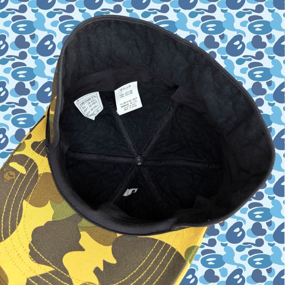 Bape × Carhartt ‘06 Bape x Carhartt Yellow 1st Camo Winter Hat Size ONE SIZE - 4 Thumbnail