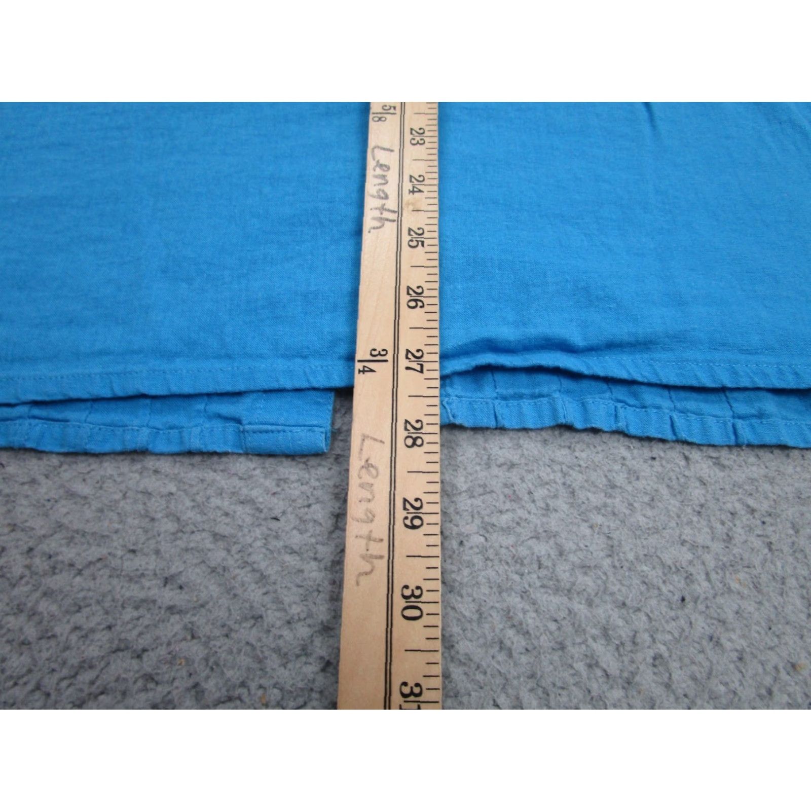 Vintage Tweeds Linen Lagenlook Top Womens 1X Button Blue Cottagecore boho peasant tunic Button-Up X1X Size XL / US 12-14 / IT 48-50 - 6 Thumbnail