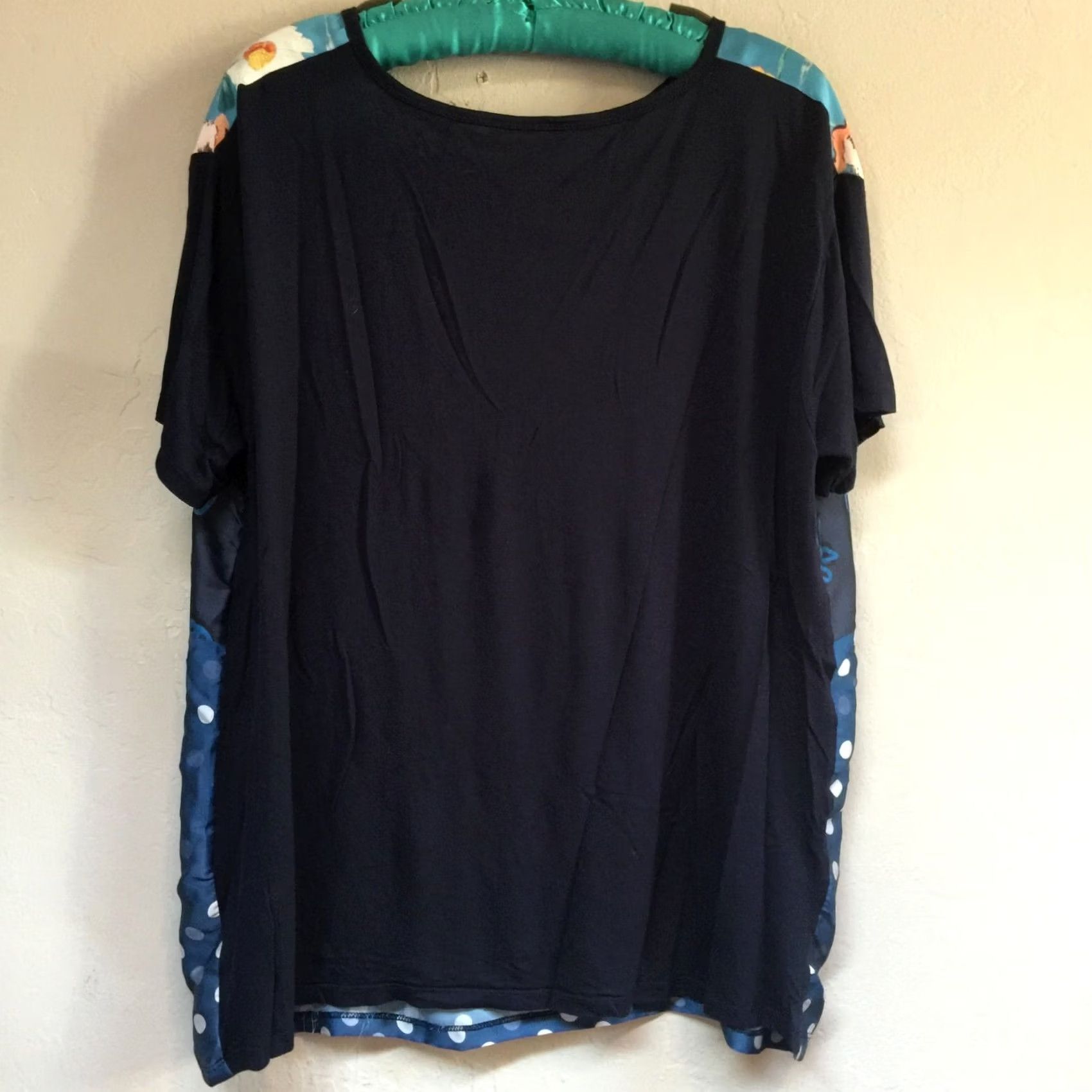 Zara Zara W/B Women's Multicolor Floral Polka Dot Short Sleeve Tunic Top L Size L / US 10 / IT 46 - 2 Thumbnail