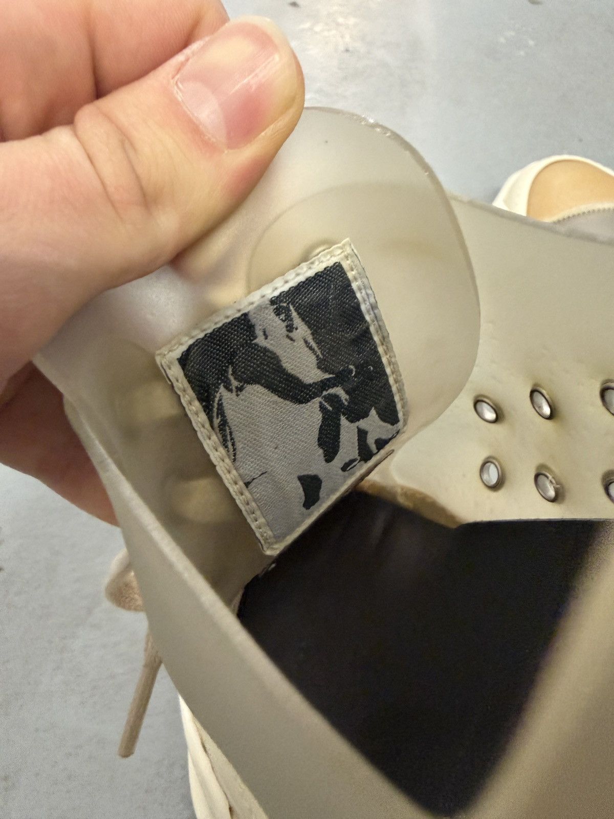Rick Owens Drkshdw Rick Owens Drkshdw Transparent Abstract Low Sneakers Size US 8 / EU 41 - 5 Thumbnail
