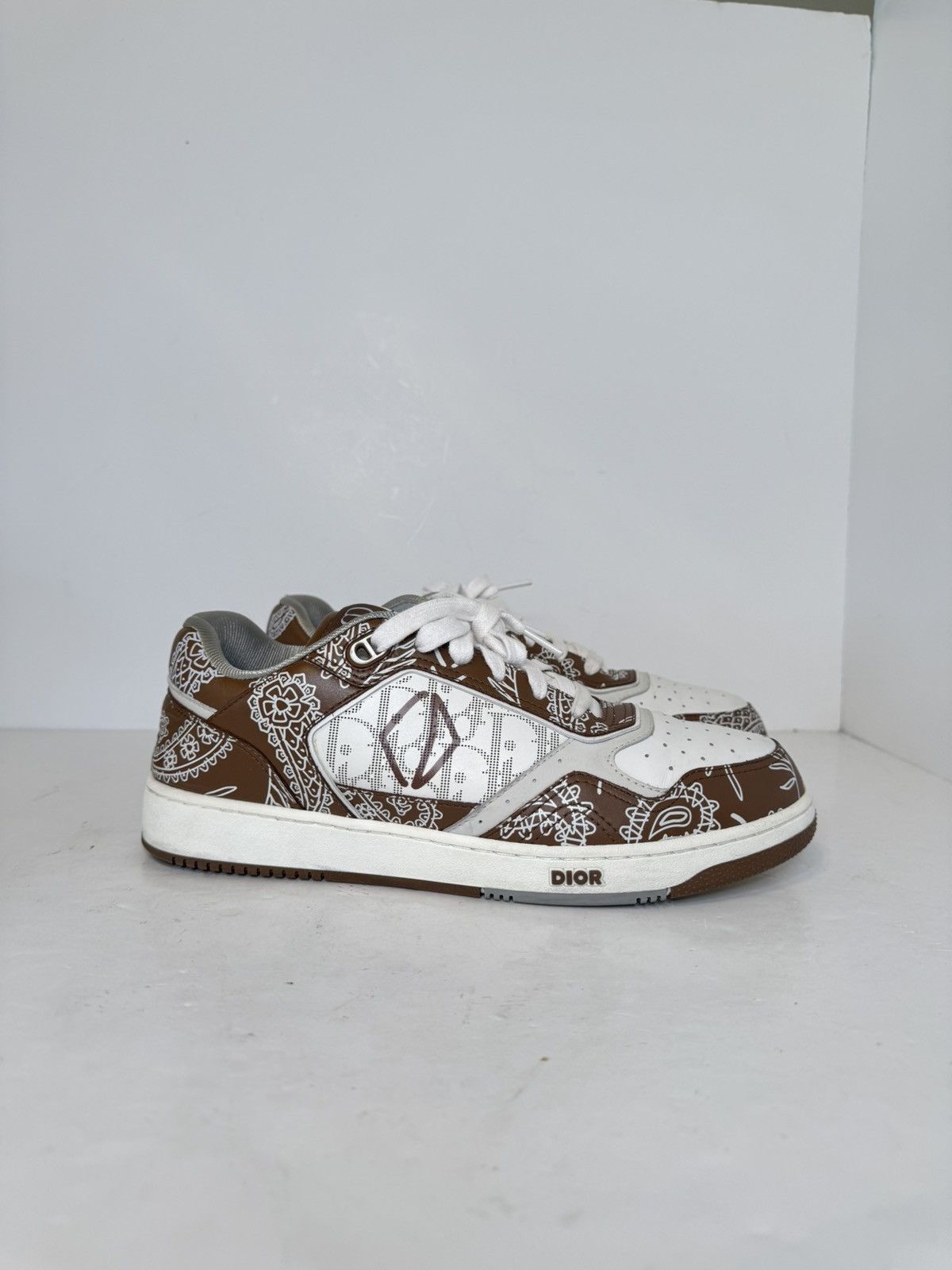 Dior Dior B27 Paisley Coffee Authentic Size 42/9 Size US 9 / EU 42 - 1 Thumbnail