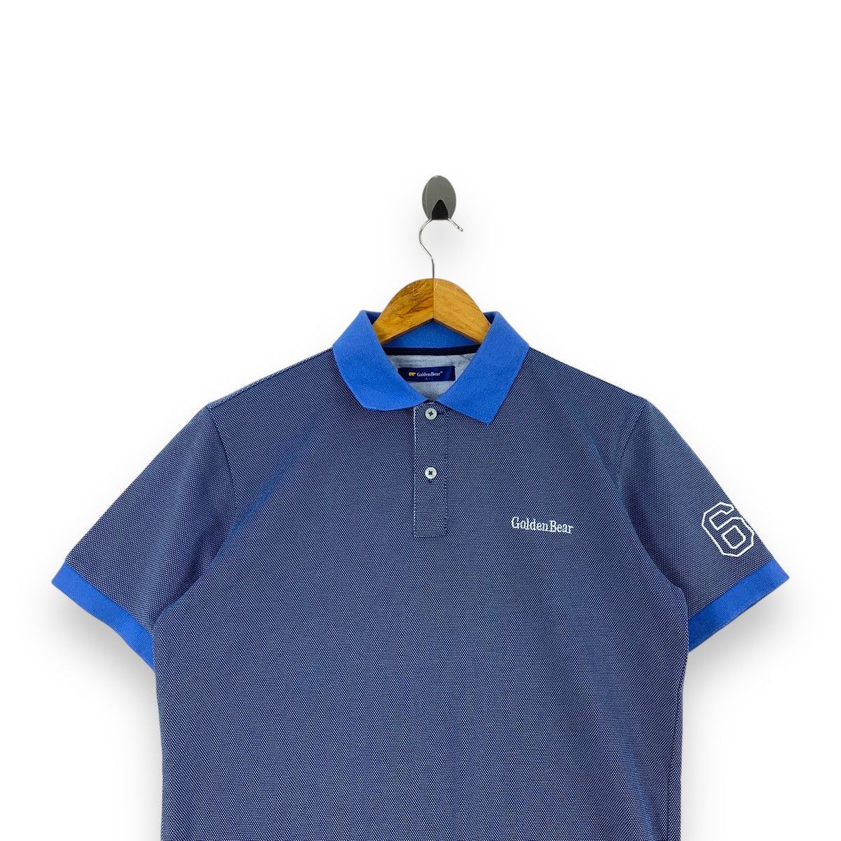 Golden Bear Vintage GOLDEN BEAR USA Golf 1968 Logo Ringer Polo Tee Size US L / EU 52-54 / 3 - 2 Thumbnail
