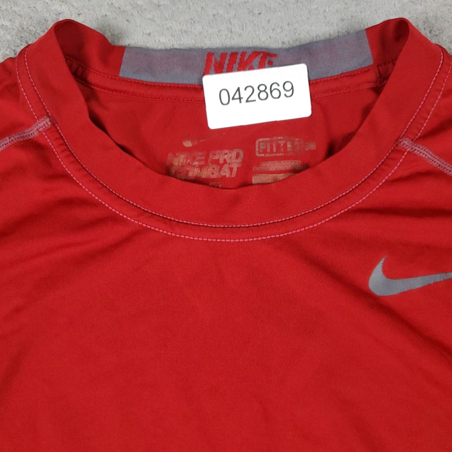 Nike Nike T Shirt Mens Size Medium Red Pro Combat Training Active Short Sleeve shirt Size US M / EU 48-50 / 2 - 3 Thumbnail