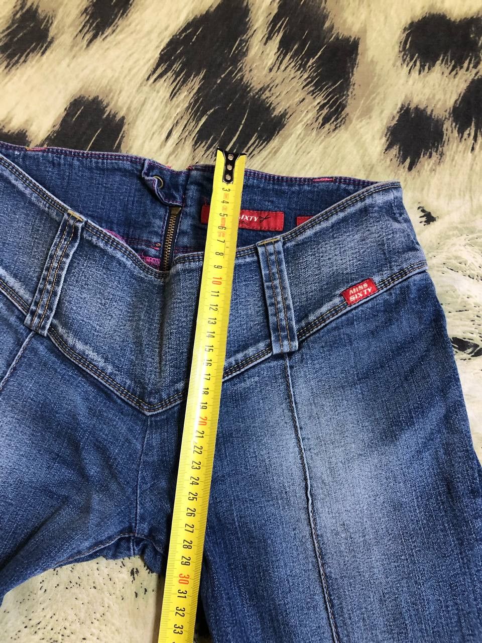Miss Sixty Vintage Y2K Low Rise Flare Jeans Miss Sixty Collection Italy Size 31" - 16 Thumbnail