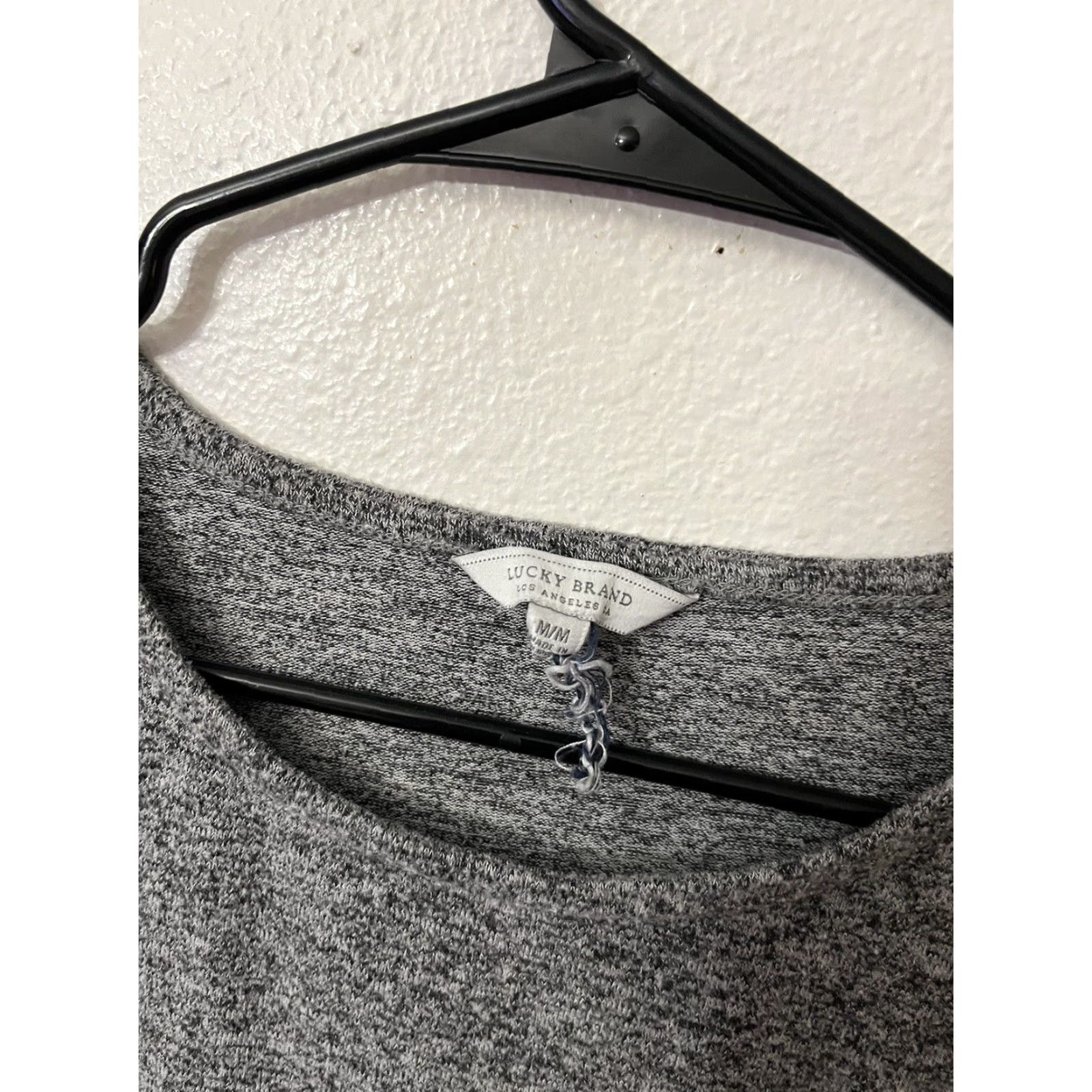 Lucky Brand LUCKY BRAND Super Soft Top Marbled Grey Size Medium Crew Neck Long Sleeve Blouse Knit Women Casual Vintage No Size M / US 6-8 / IT 42-44 - 3 Thumbnail