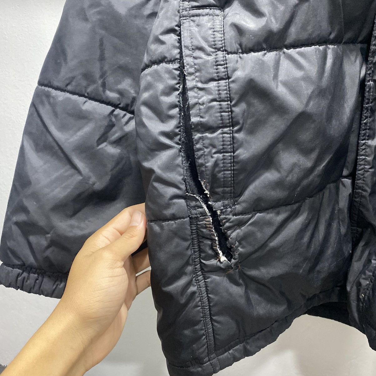 Nike × Vintage Sick☠️ Nike Center Swoosh Backhit Puffer Down Winter Jacket Size US L / EU 52-54 / 3 - 6 Thumbnail