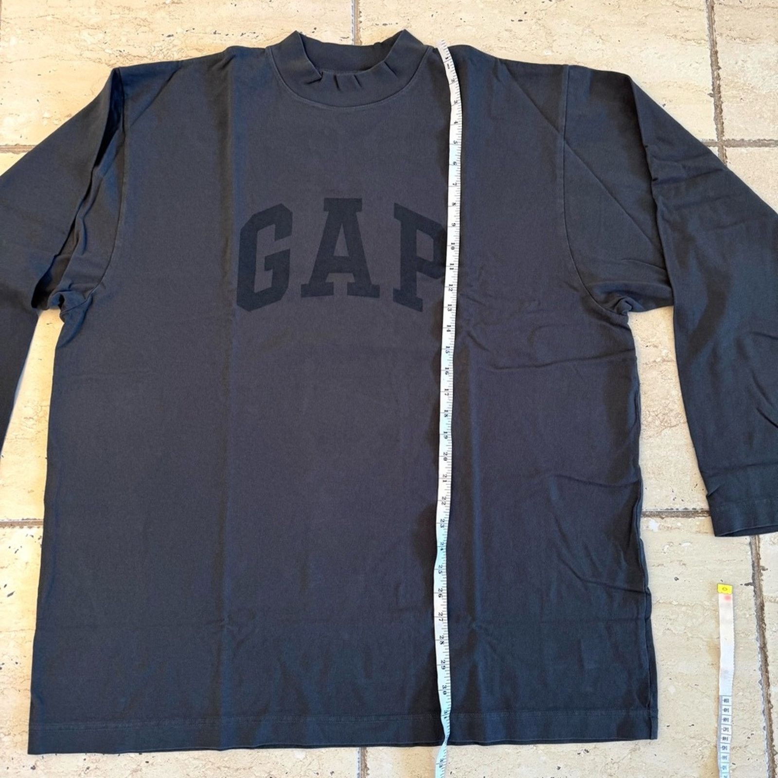 Yeezy YZY GAP Dove Long Sleeve Tshirt Color Grey Size M Authentic Size US M / EU 48-50 / 2 - 4 Thumbnail