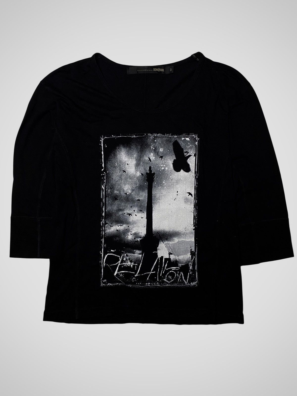 If Six Was Nine Schlussel Crow Poem Raglan Size US M / EU 48-50 / 2 - 1 Thumbnail