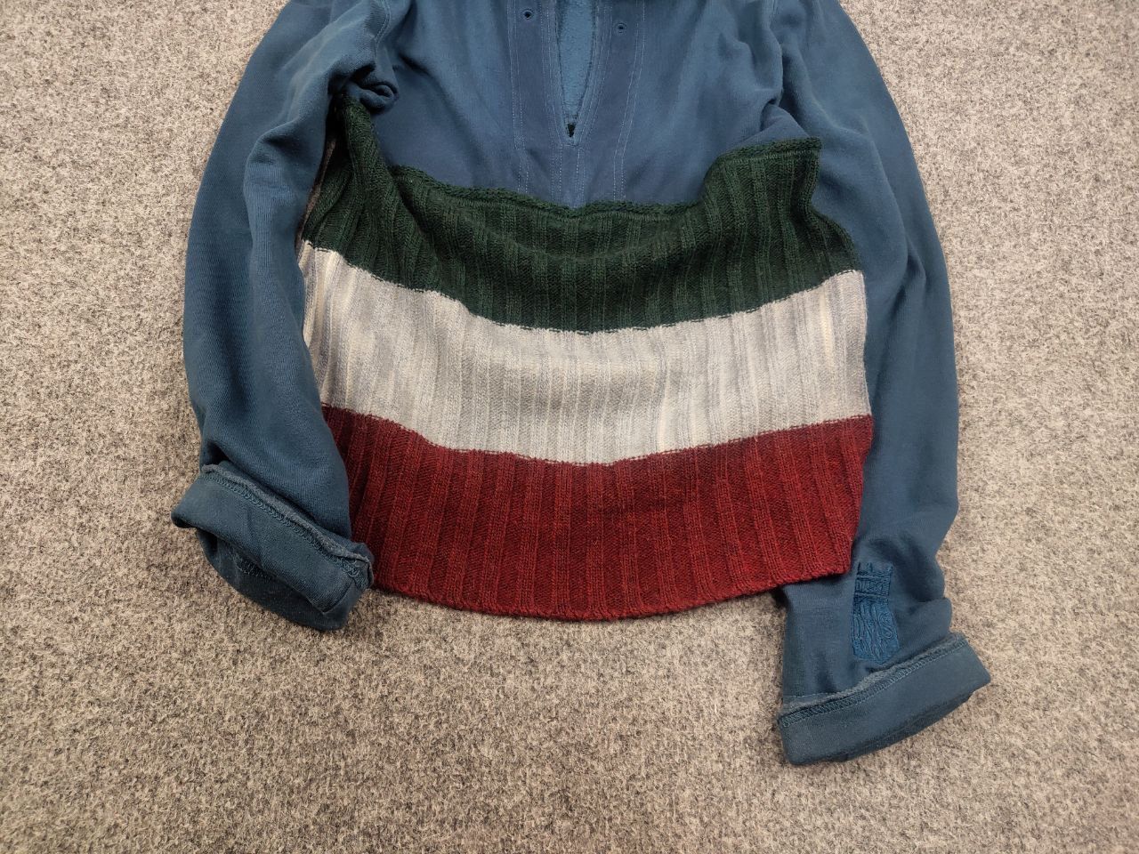Diesel × Vintage Vintage Diesel Y2K style combination hoodie Long sleeve Size L / US 10 / IT 46 - 6 Thumbnail
