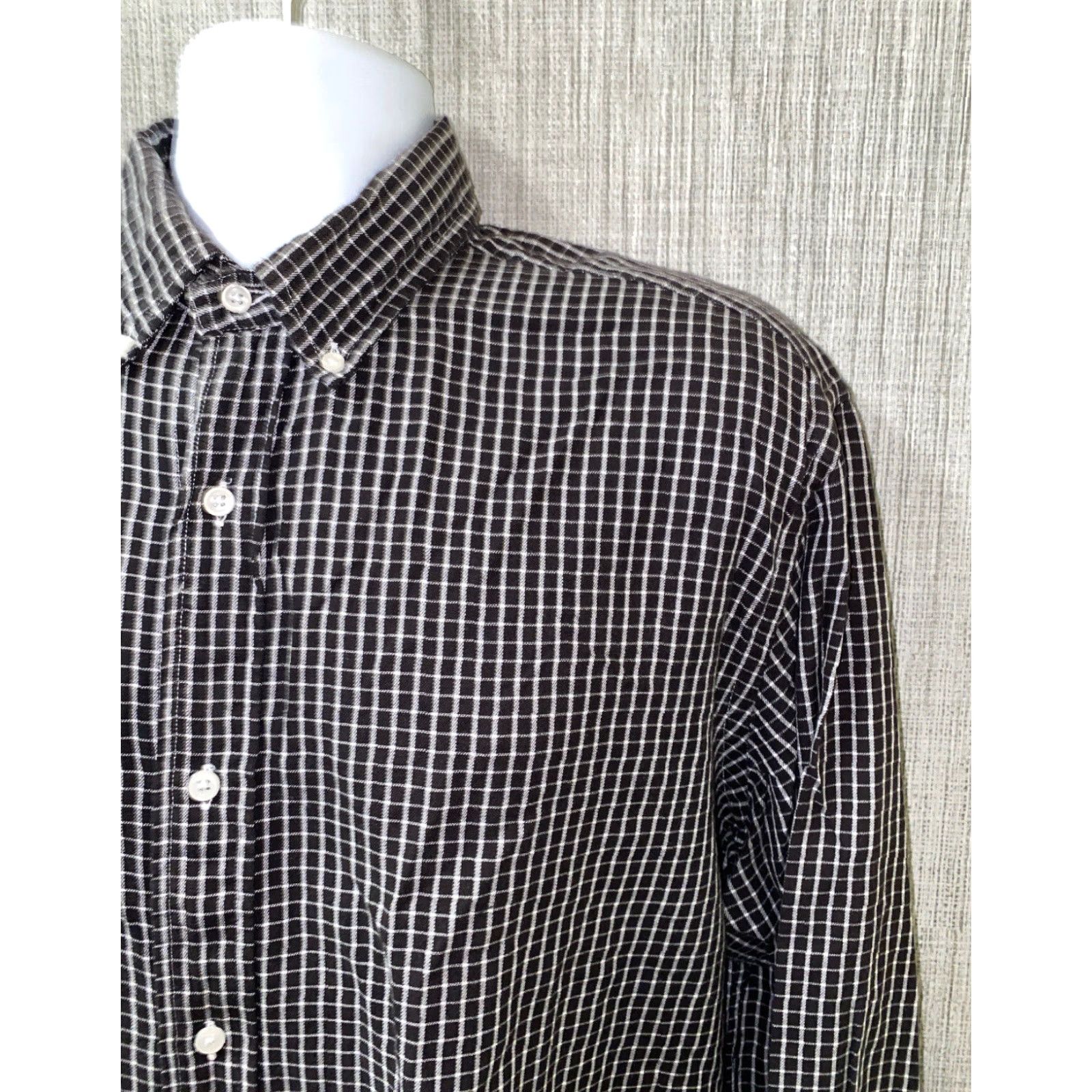 Polo Ralph Lauren Polo Jeans Co Button-Up Shirt Men L Black/White Checkered Long Sleeve Casual Cotton N/A 90s? Colorful Polo Ralph Lauren Mens Size US L / EU 52-54 / 3 - 2 Thumbnail