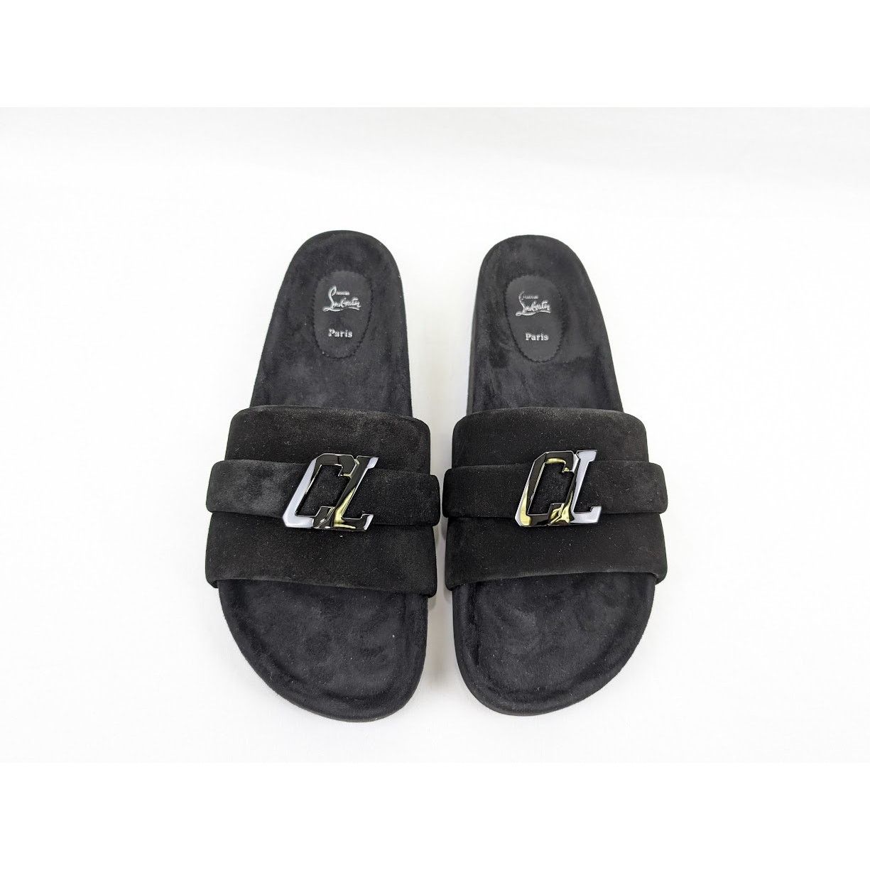 Christian Louboutin o1rshd1 Crosta Varsimule Bizz Flat in Black Size US 11 / EU 44 - 16 Thumbnail