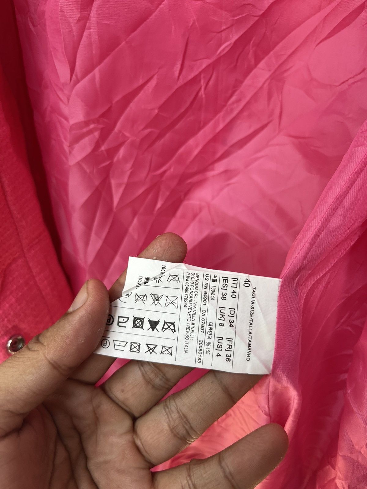 United Colors Of Benetton 💥Stile Benetton Pink Light Jackets Size M / US 6-8 / IT 42-44 - 8 Thumbnail