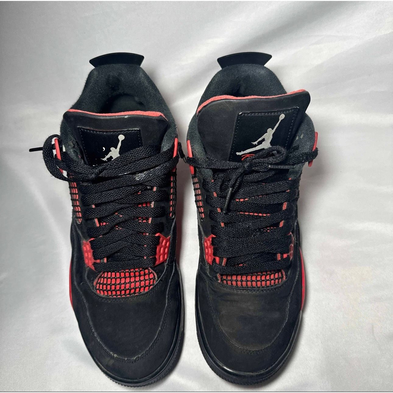 Jordan Brand × Nike Size 9.5 - Nike Air Jordan 4 Retro Red Thunder Men's Shoes Size US 9.5 / EU 42-43 - 4 Thumbnail