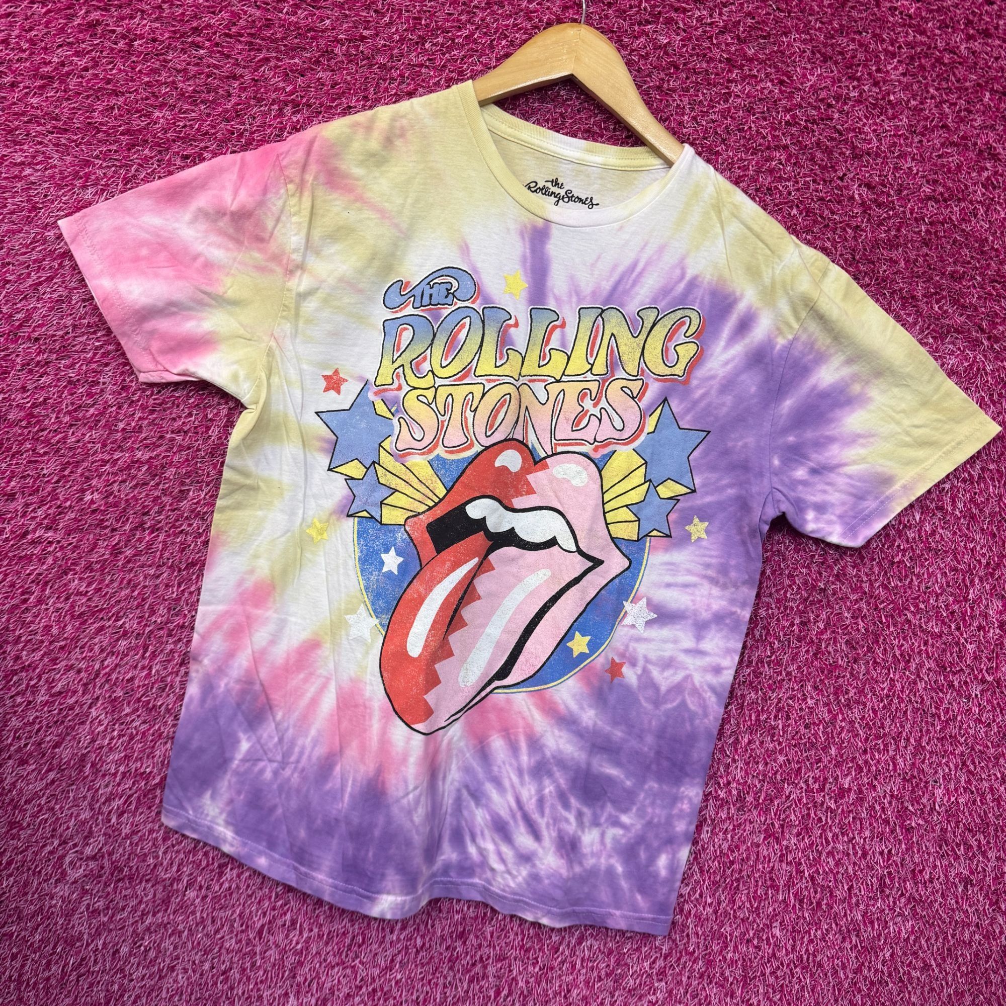 The Rolling Stones The Rolling Stones Circus Stars Hot Lips Rock Band Tie Dye M Size US M / EU 48-50 / 2 - 3 Thumbnail