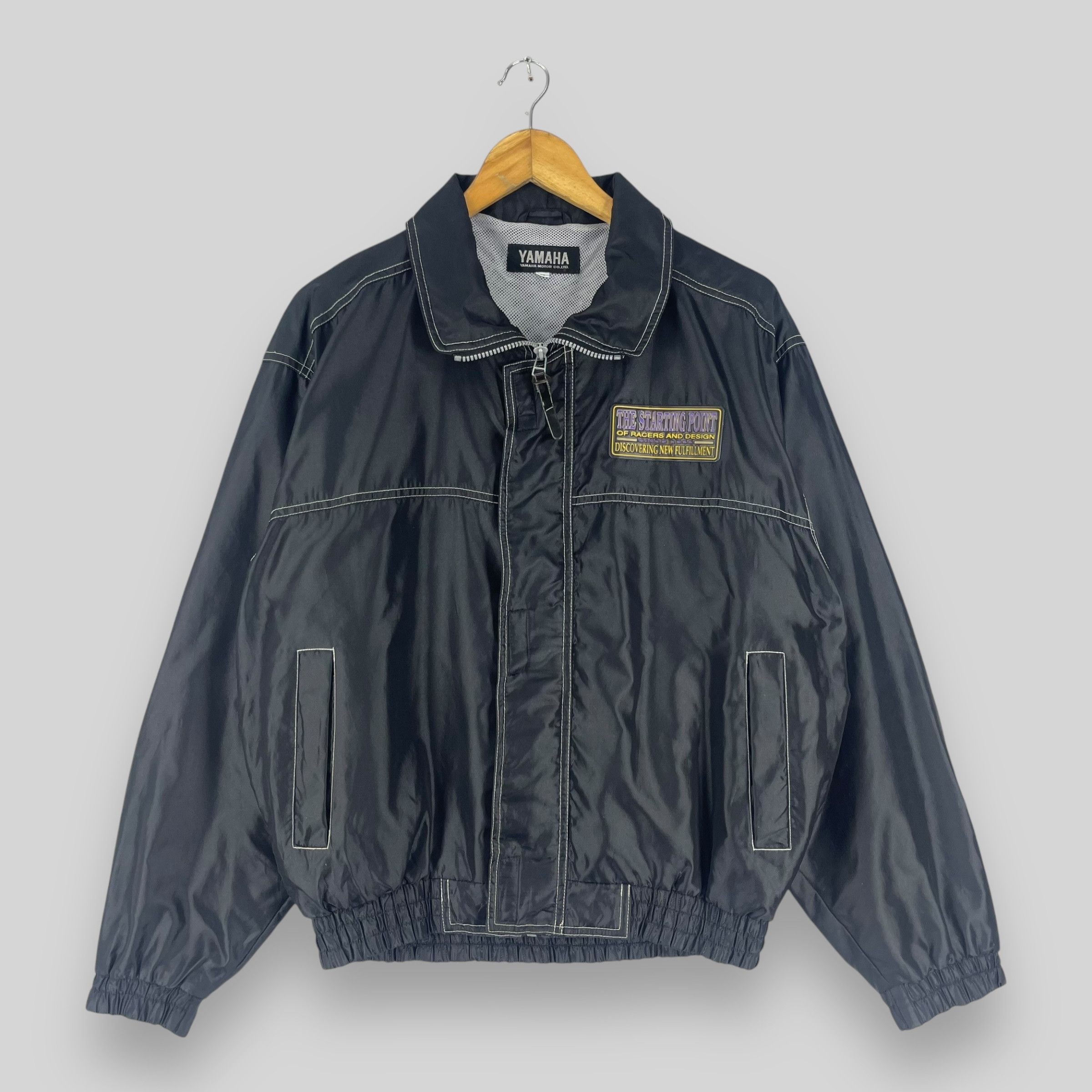 Yamaha Vintage YAMAHA Motor Xs-1 Printed Windbreaker Jacket Size US M / EU 48-50 / 2 - 4 Thumbnail