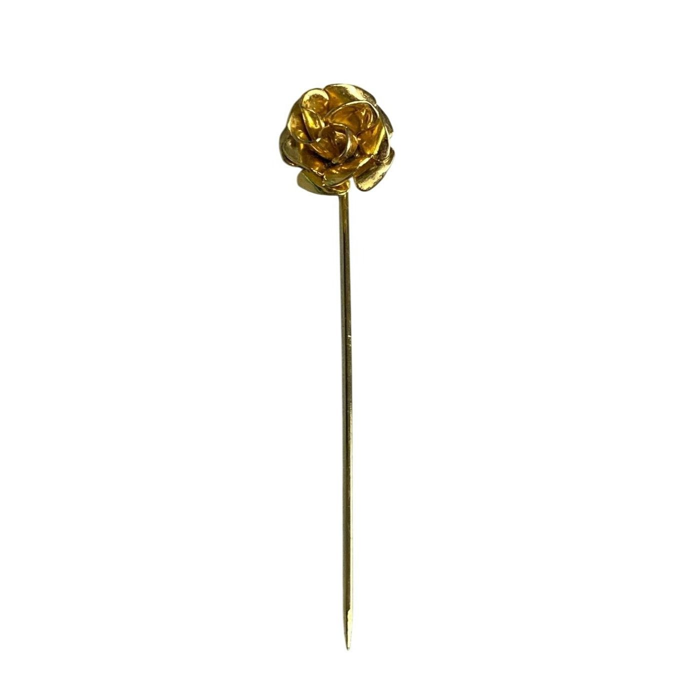 Other Vintage Gold-Tone Rose Stick Pin Brooch Size ONE SIZE - 1 Thumbnail