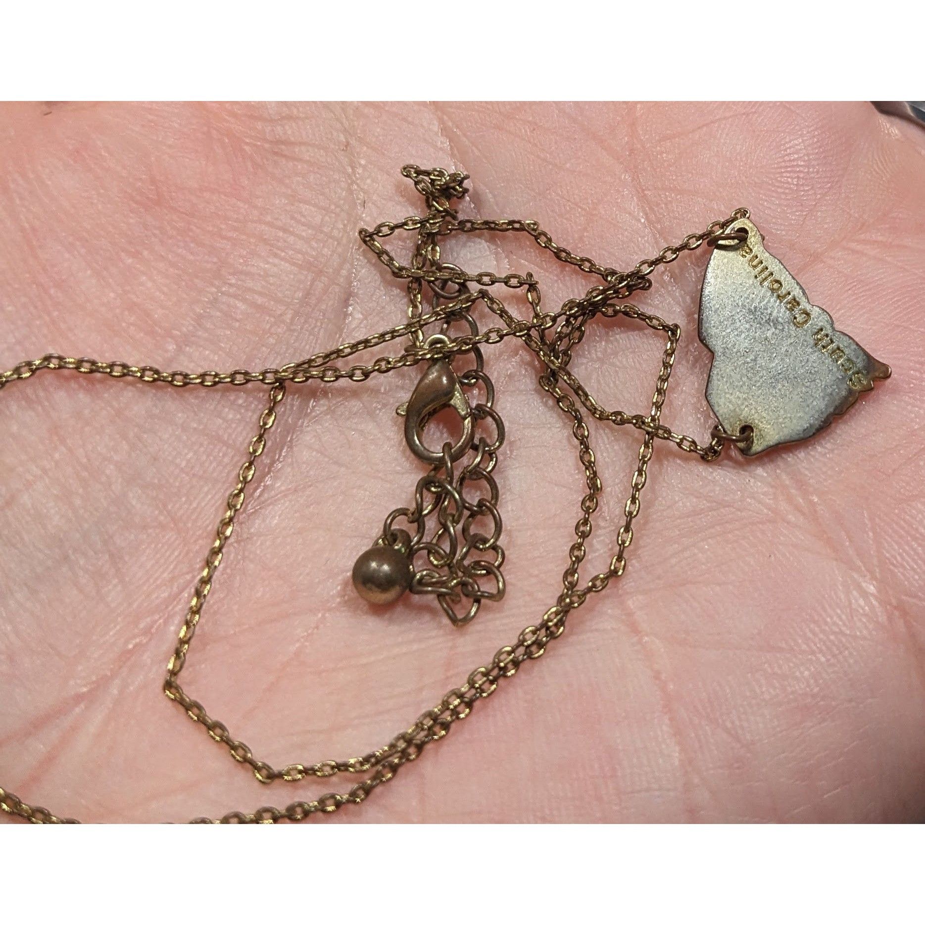 Other Souvenir South Carolina Silver And Gold Tone Pendant Necklac Size ONE SIZE - 7 Thumbnail