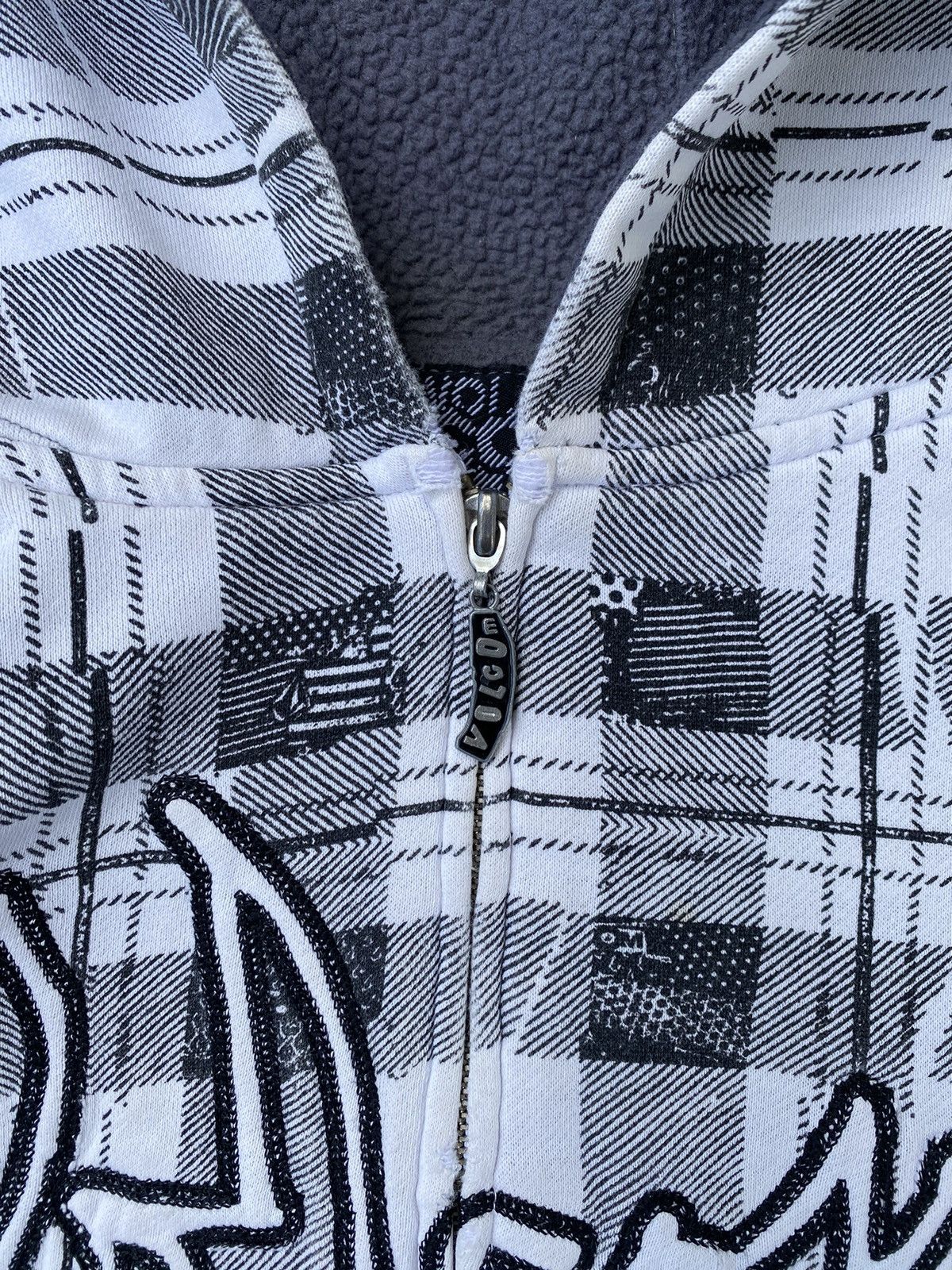 Vintage × Volcom RARE Vintage Y2K Volcom Overprint Zip Up Hoodie Size US L / EU 52-54 / 3 - 4 Thumbnail