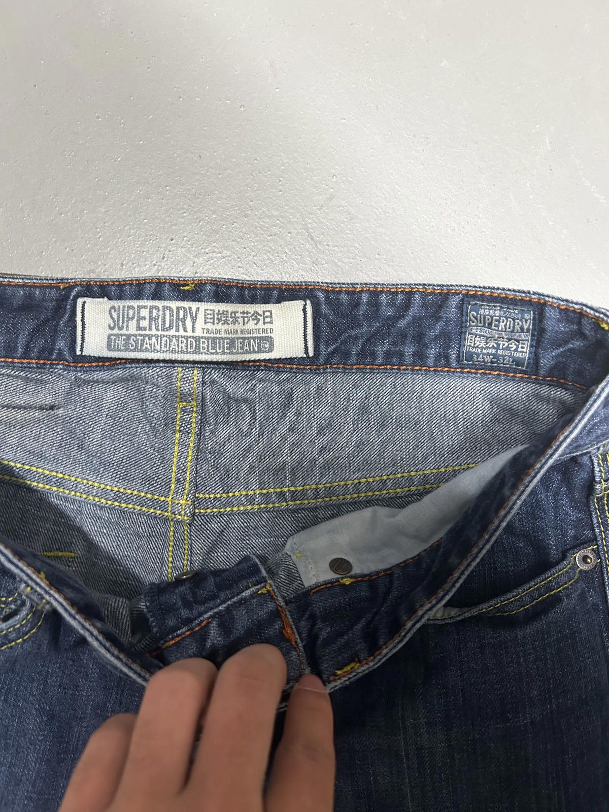 Superdry Superdry The Standard Blue Jeans - Classic Fit Size US 34 / EU 50 - 3 Thumbnail