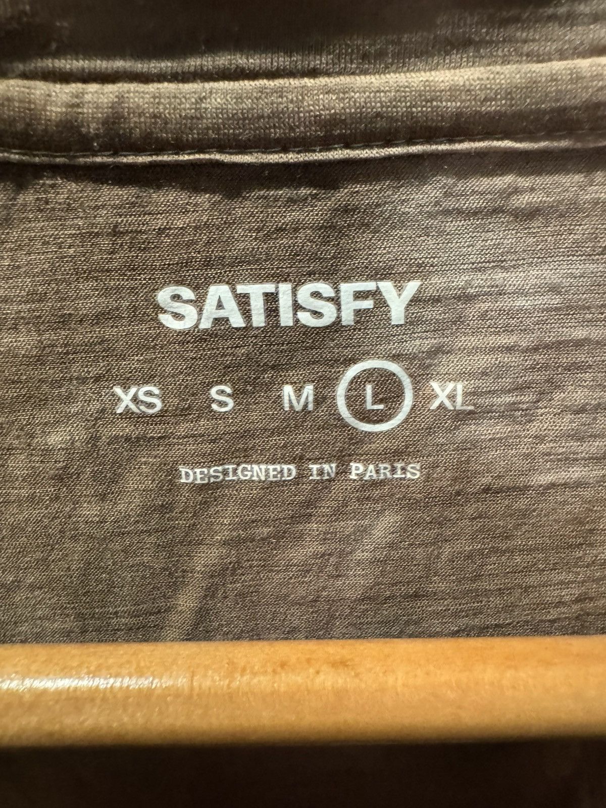 Satisfy Satisfy Cloud Merino Shirt Beige Tan Red Long Sleeve Running Size US L / EU 52-54 / 3 - 3 Thumbnail