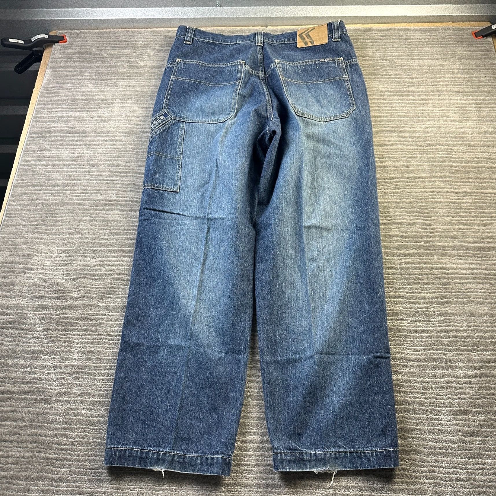 VINTAGE Kani Jeans Mens 36 Inseam 30 Blue Denim Pants Y2K Baggy