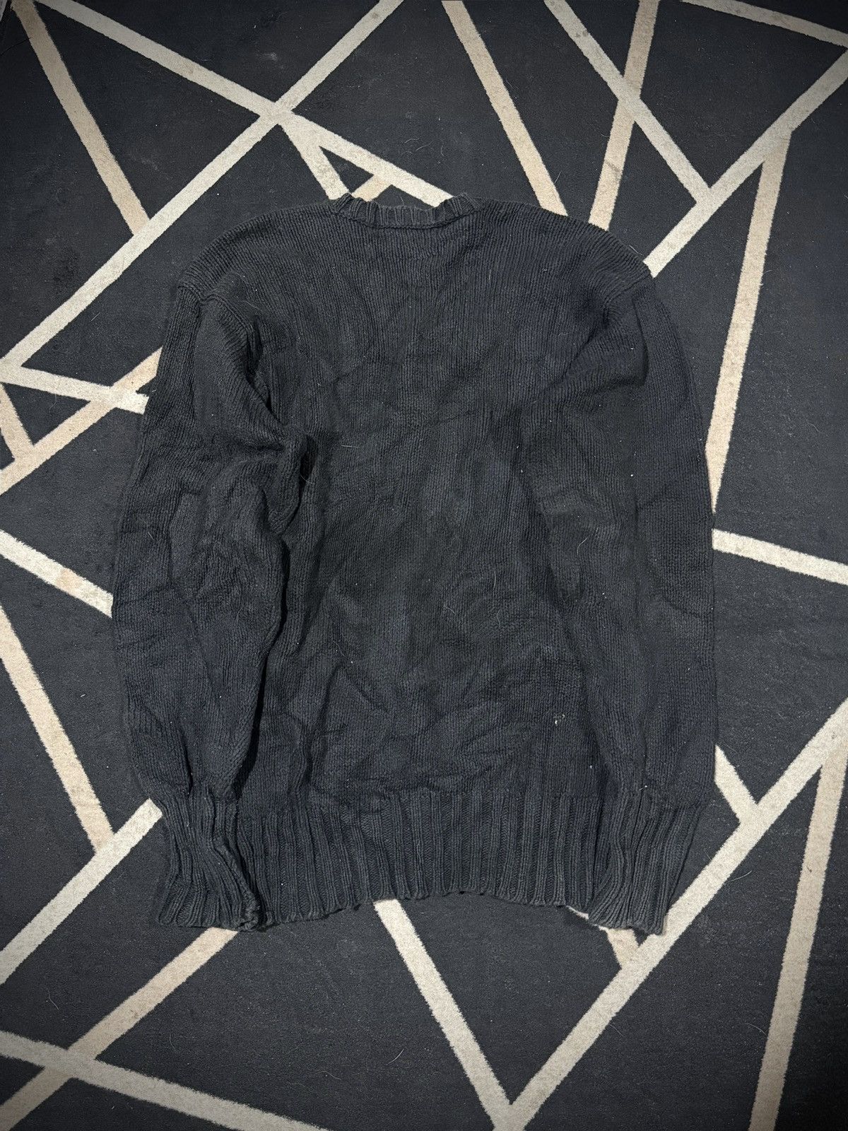Polo Ralph Lauren Vintage Polo Ralph Lauren Knit Wool Sweater Balck Washed Size US M / EU 48-50 / 2 - 2 Thumbnail