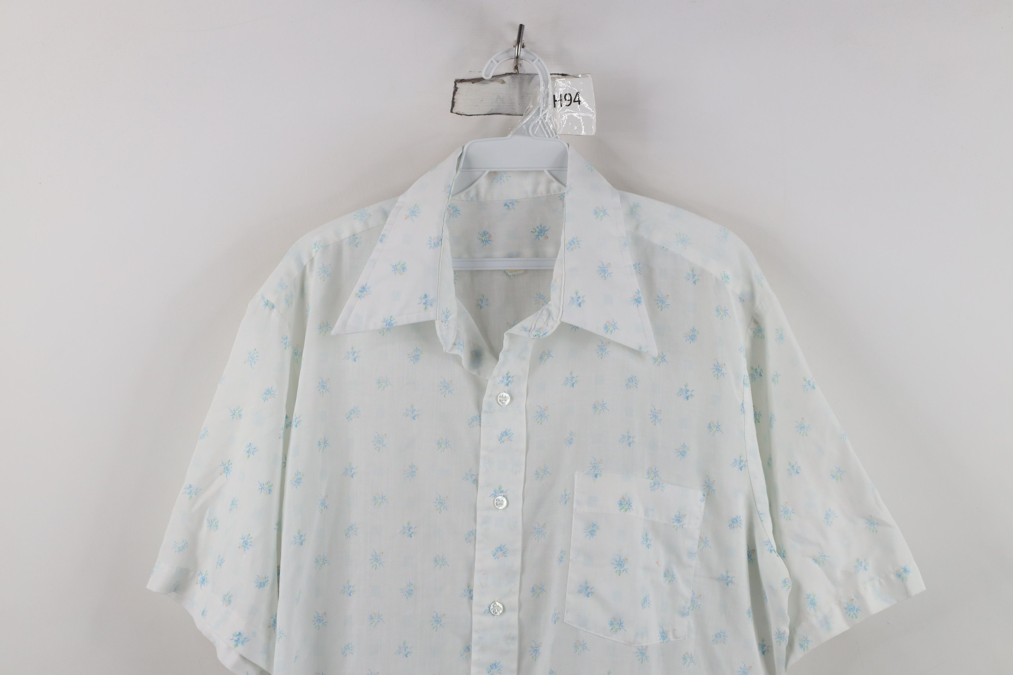 Vintage Vintage 70s Streetwear Short Sleeve Collared Button Shirt Size US M / EU 48-50 / 2 - 2 Thumbnail