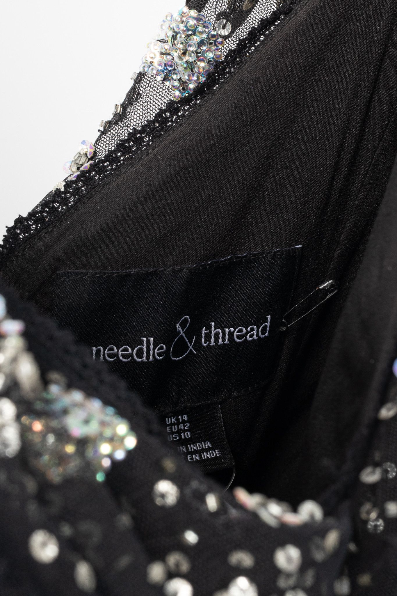 Other Needle & Thread Supernova Ruffle Embellished Dress Size L / US 10 / IT 46 - 4 Thumbnail