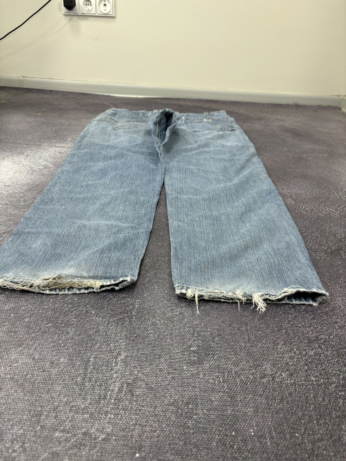 Carhartt Vintage Carhartt Washed Light Blue USA Hype Baggy Jeans Size US 36 / EU 52 - 7 Thumbnail