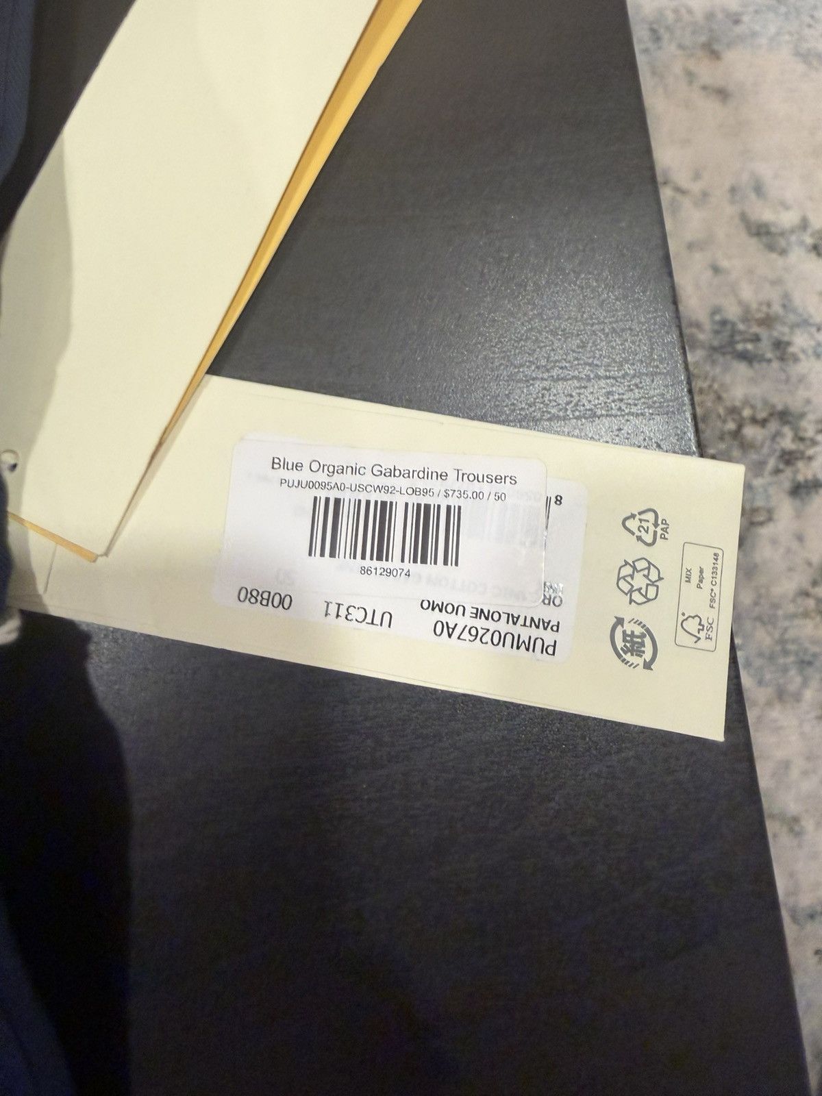 Marni Marni Blue Organic Gabardine Trousers Size US 40 / EU 56 - 5 Thumbnail