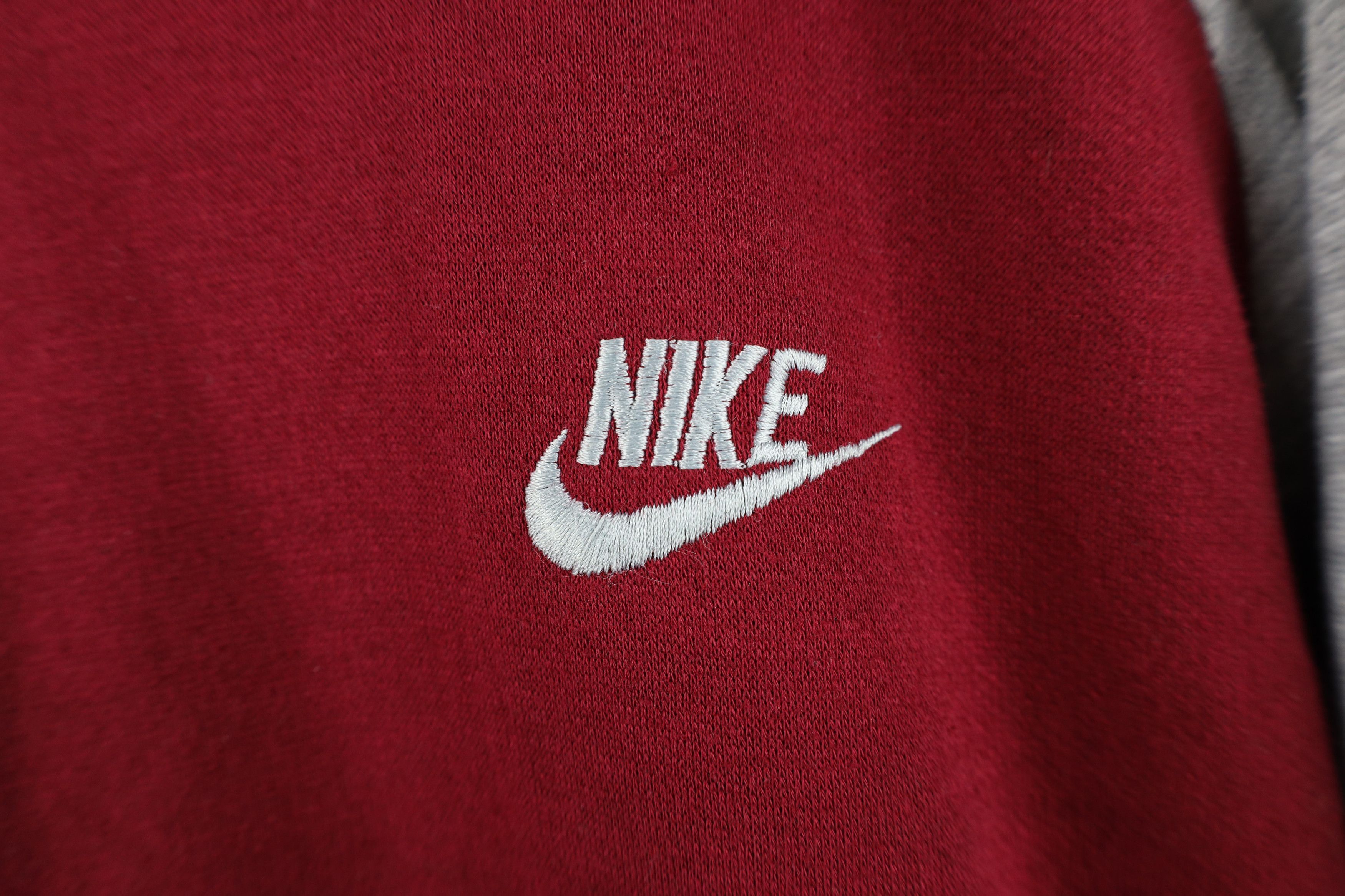 Nike Vintage 80s 90s Nike Mini Swoosh Full Zip Track Jacket USA Size US L / EU 52-54 / 3 - 4 Thumbnail
