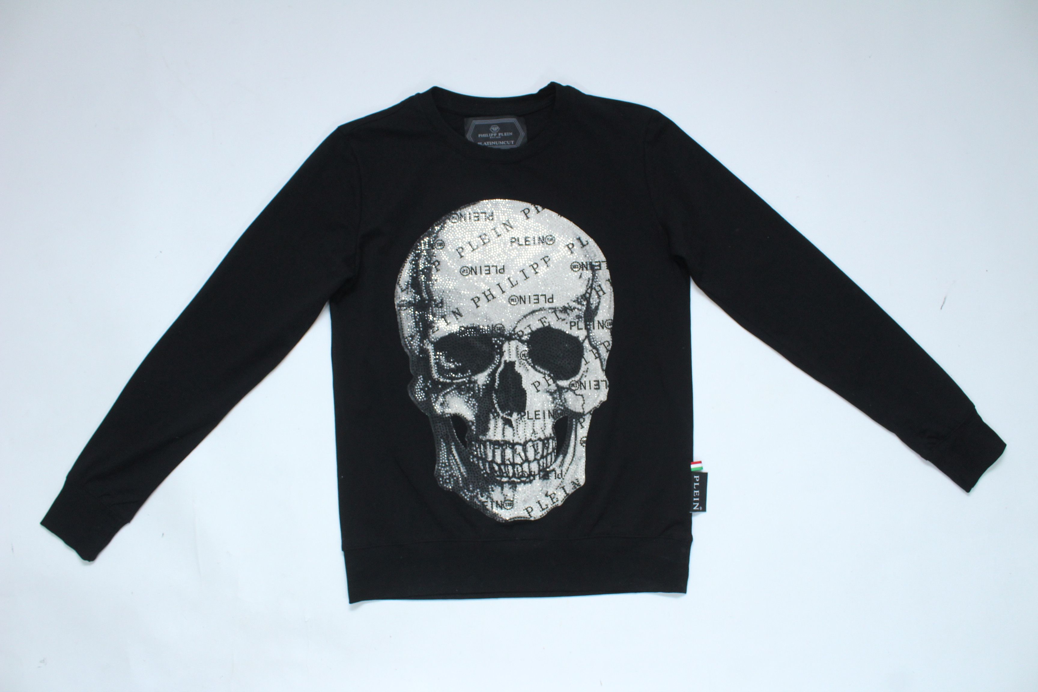 Philipp Plein Philipp Plein Sweater Long Sleeve T-Shirt Skull Logo Hype Size US M / EU 48-50 / 2 - 1 Thumbnail