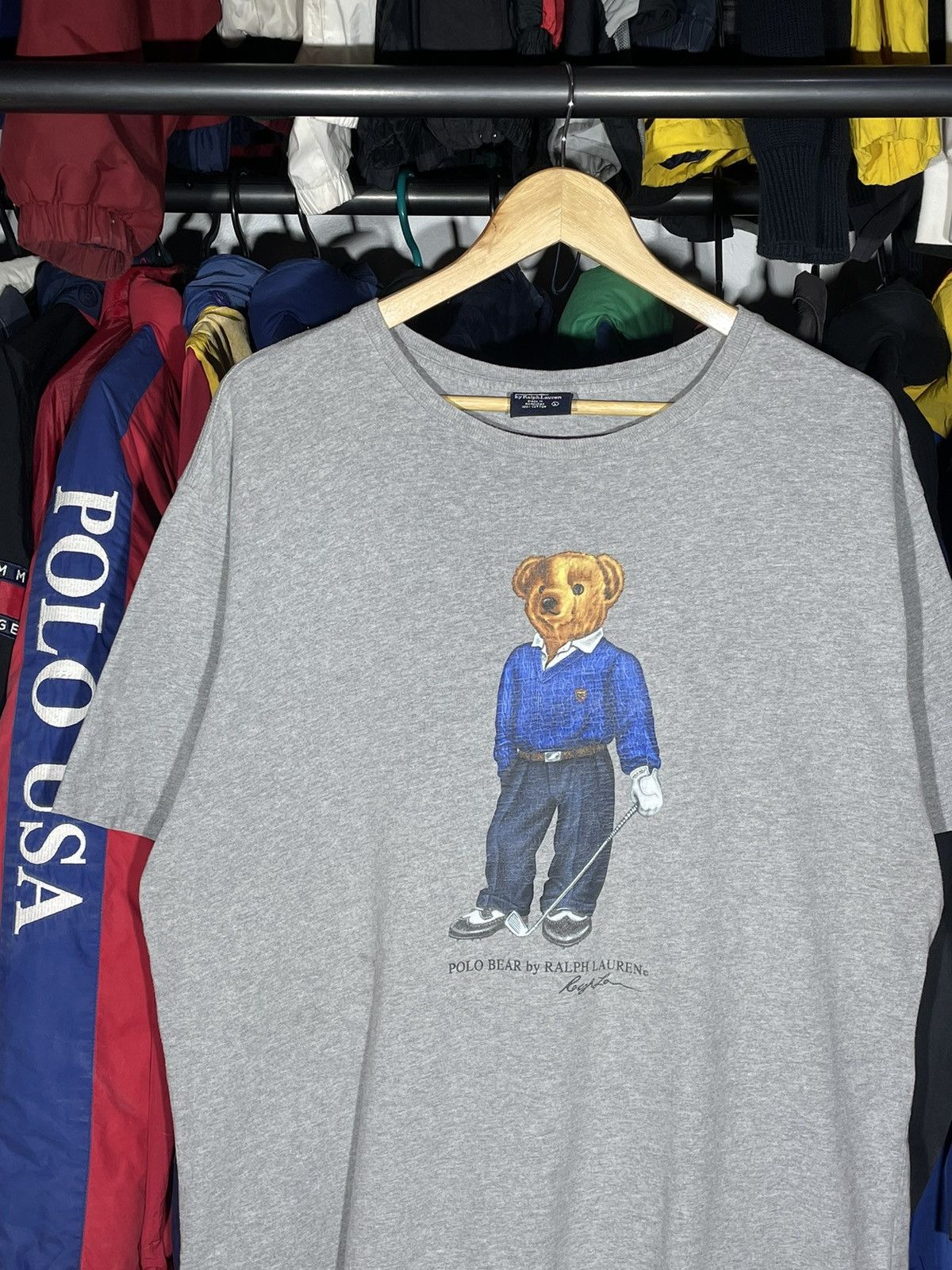 Polo Ralph Lauren × RRL Ralph Lauren × Vintage T-Shirt Polo Bear Golf OG Vintage Size US L / EU 52-54 / 3 - 4 Thumbnail