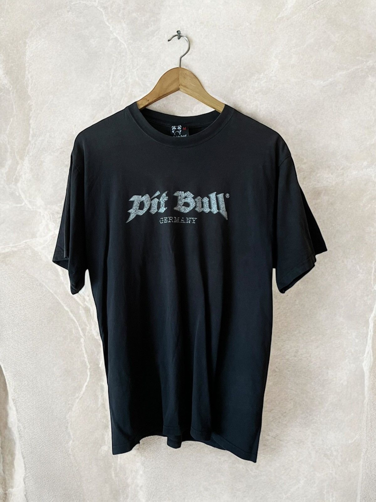 Band Tees × Vintage PIT BULL GERMANY "Brass Knuckles" Hooligan VINTAGE 90s tee Size US L / EU 52-54 / 3 - 2 Thumbnail