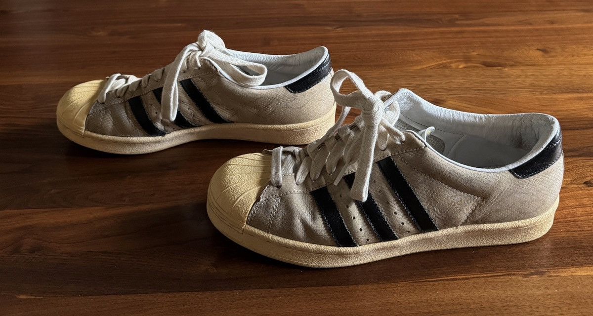 Adidas Adidas Superstar Snakeskin Grey Size US 10.5 / EU 43-44 - 3 Thumbnail