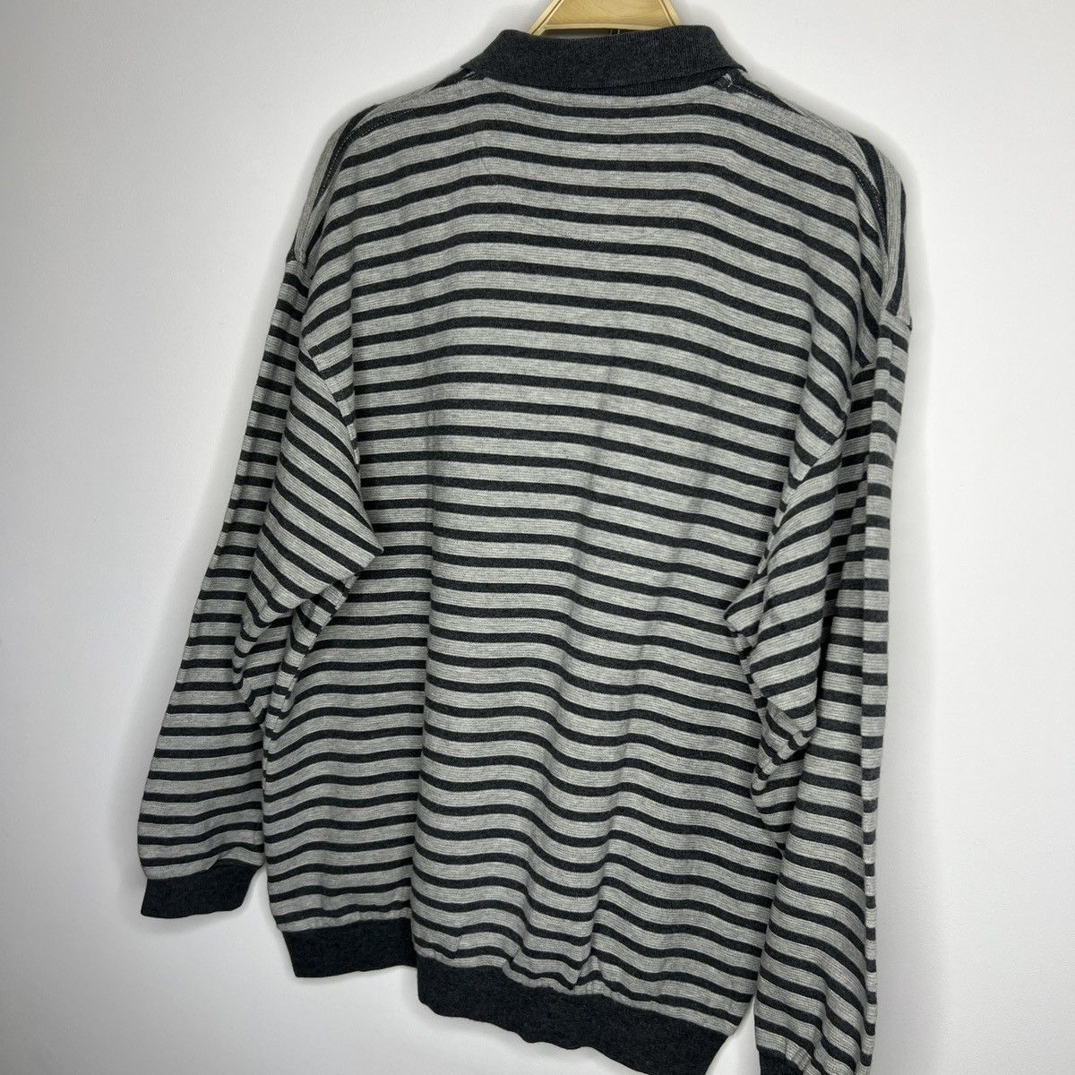Yves Saint Laurent Vintage YSL Yves Saint Laurent Sweatshirt Half Zip Grey 90s Size US L / EU 52-54 / 3 - 9 Thumbnail