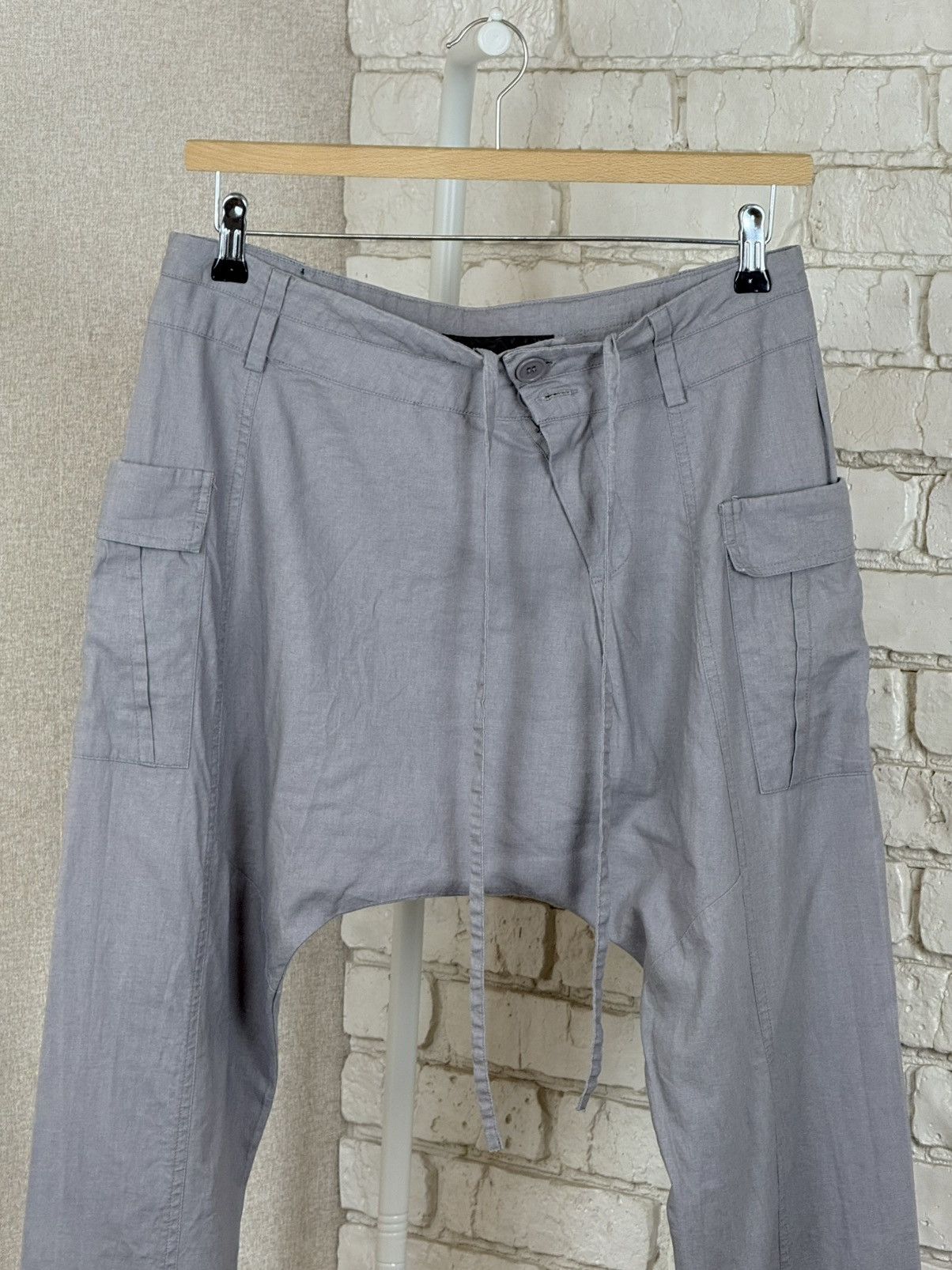 Army Of Me Army of Me SS11 Gray Dropped Crotch Avant Garde Pant Size US 32 / EU 48 - 2 Thumbnail