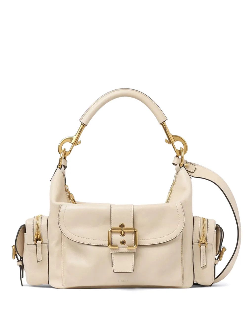 Chloe o1loc1c10126 Size: OS / Medium Double Carry Bag Sweet Beige Size ONE SIZE - 1 Thumbnail
