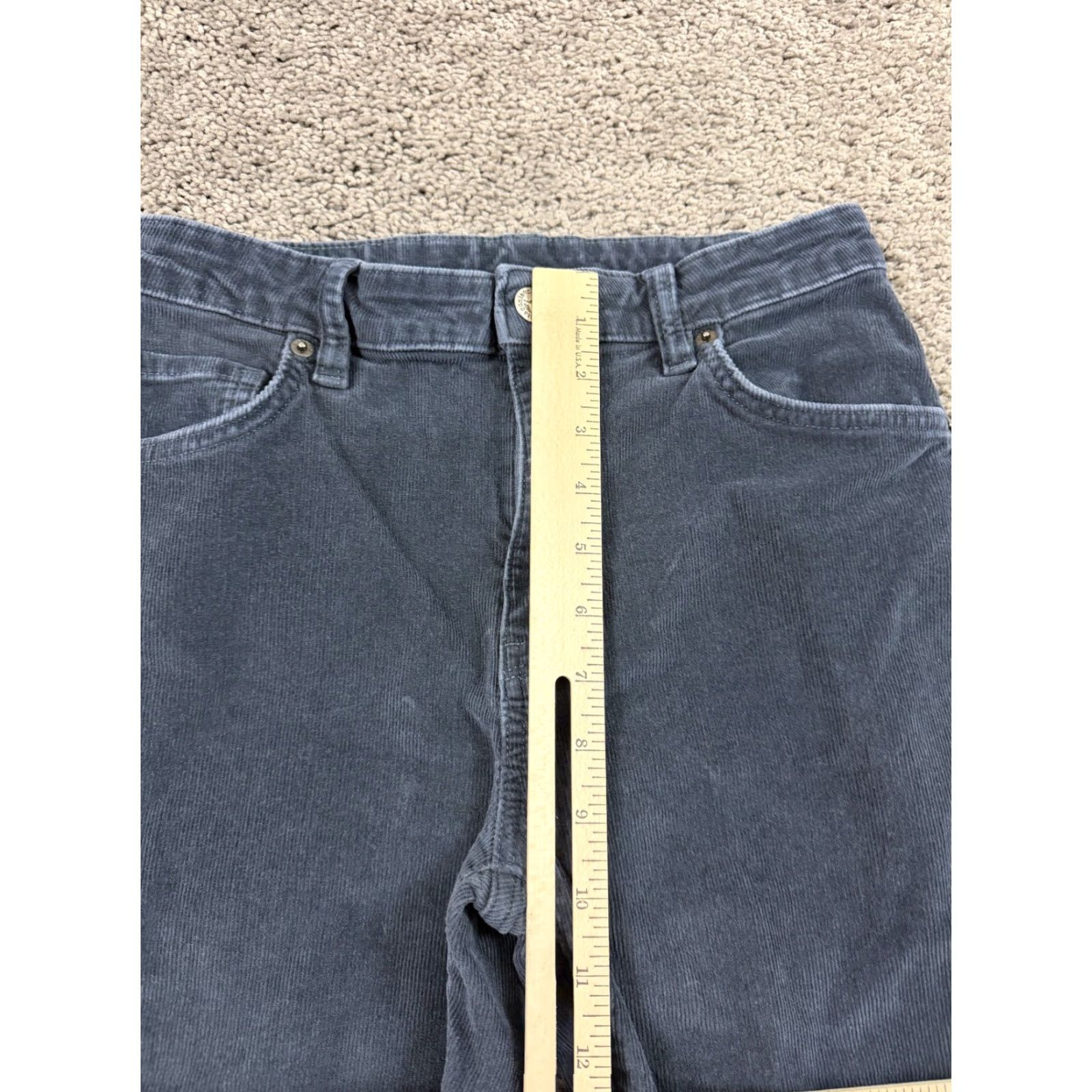 Patagonia Patagonia Pants Womens 27 Blue Corduroy Ankle Skinny Mid Rise Stretch 25x27 Size 27" / US 4 / IT 40 - 4 Thumbnail