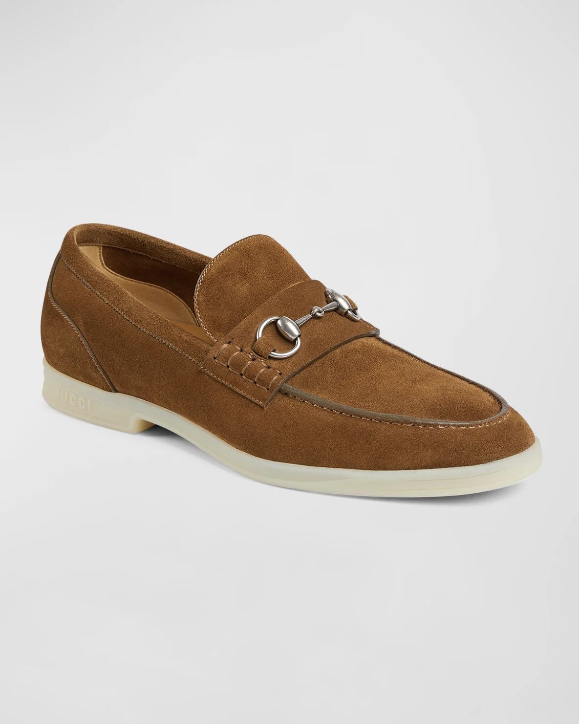 Gucci o1mt1gz0925 Men's Loafers With Horsebit in Brown Size US 10.5 / EU 43-44 - 2 Thumbnail