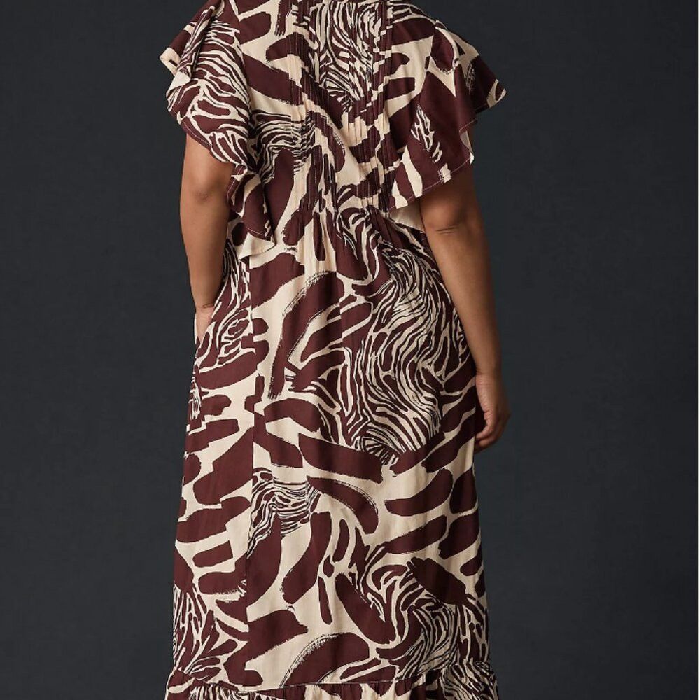 Anthropologie Anthropologie Maeve Women's XS Brown Print The Cassandra Ma Size XS / US 0-2 / IT 36-38 - 2 Thumbnail