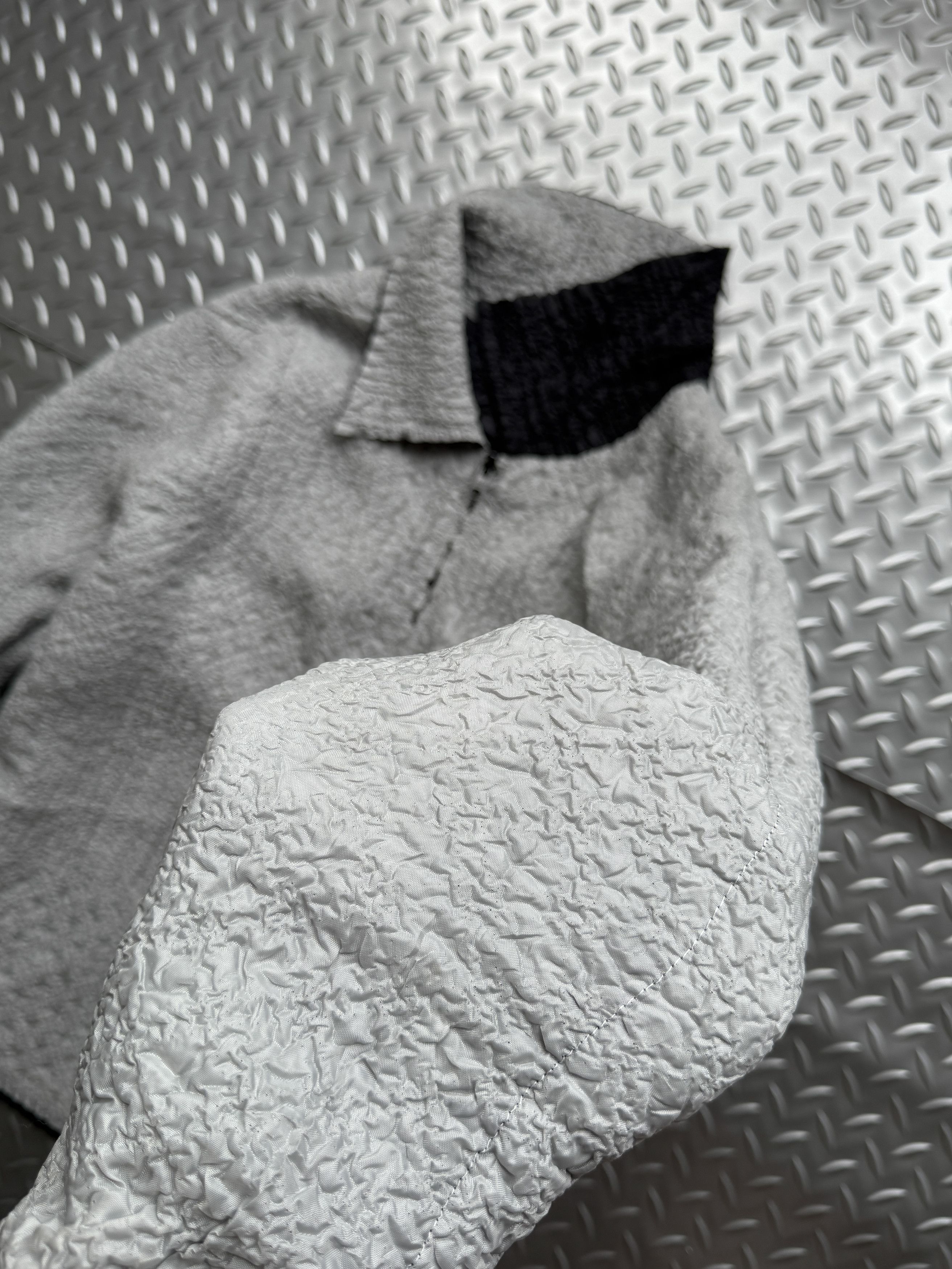 Japanese Brand Japanese Archive Textured Zip Jacket / Yohji Issey Style Size US M / EU 48-50 / 2 - 6 Thumbnail