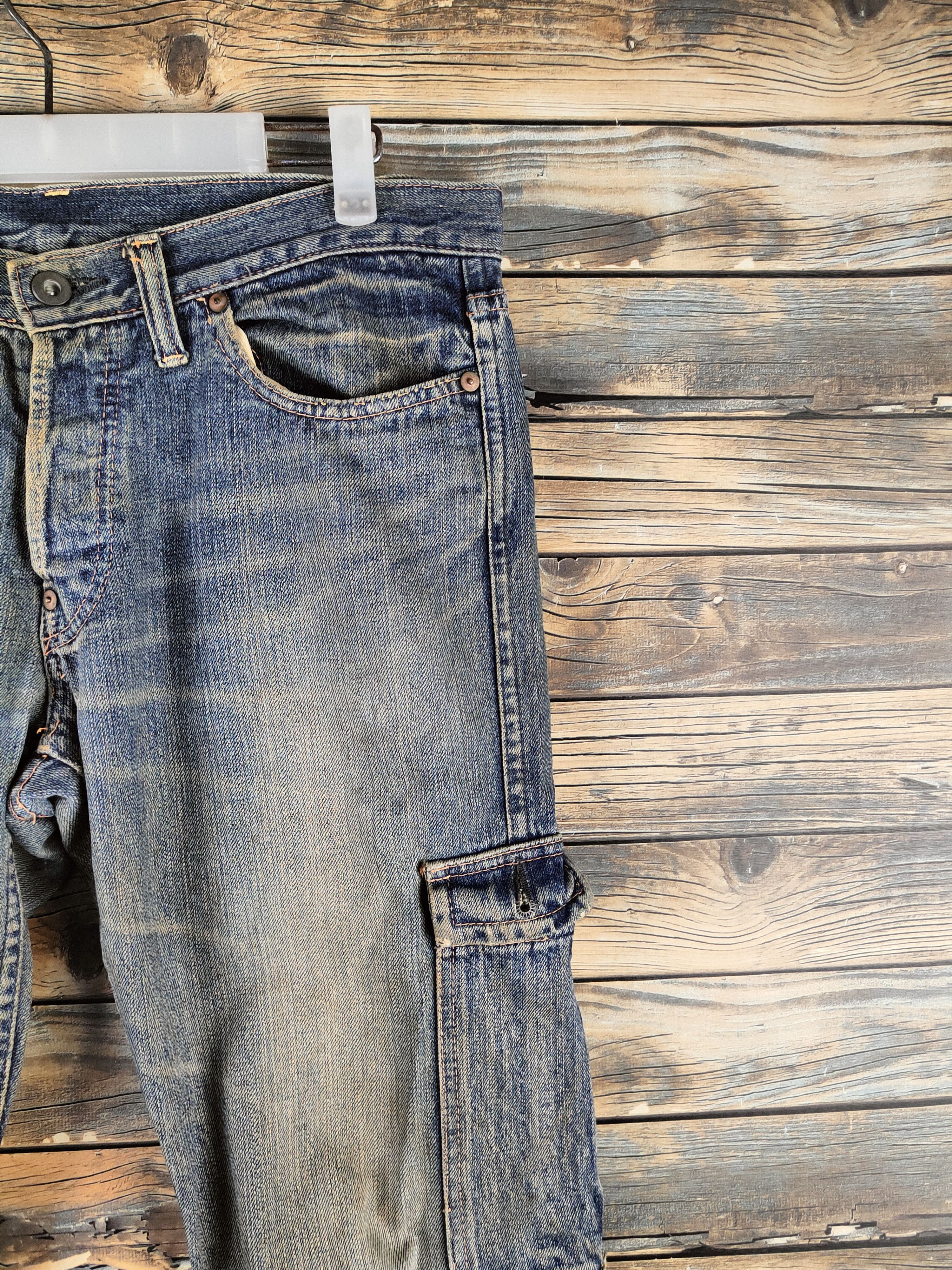 Johnbull DL Johnbull Blue Distressed Ripped Jeans #46-896 Size US 33 - 5 Thumbnail