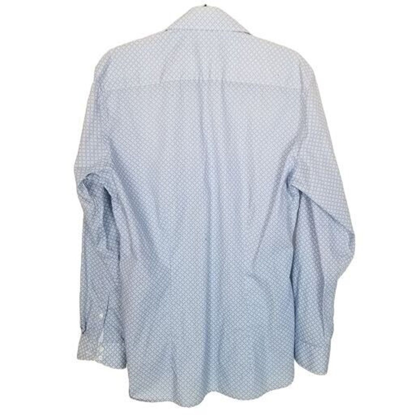 Ted Baker Ted Baker Endurance Mens Geometric Dress Shirt Size 34/35 Size US L / EU 52-54 / 3 - 8 Thumbnail