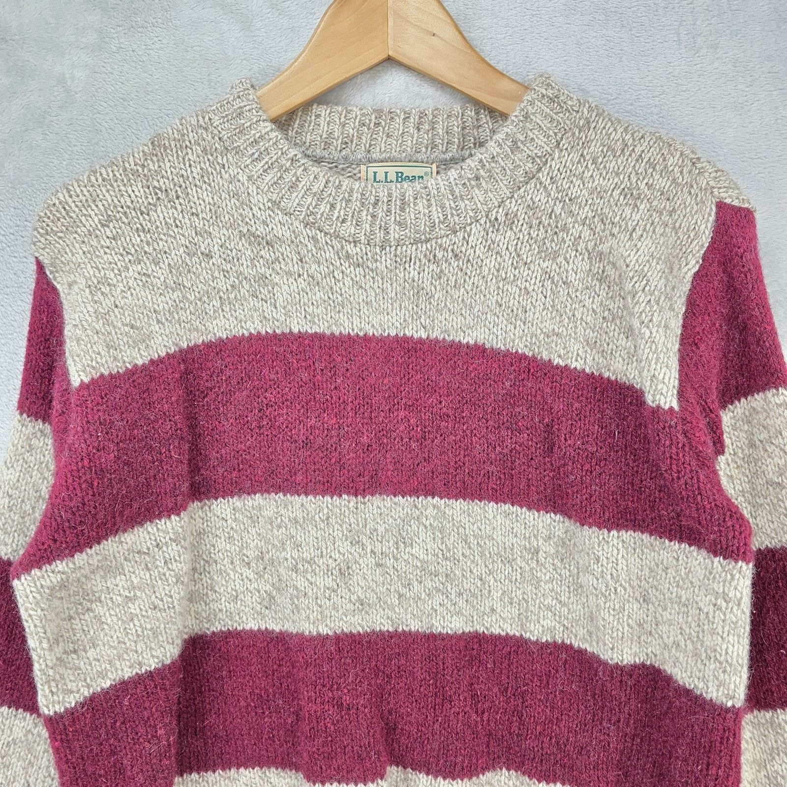 L.L. Bean Vintage L.L. Bean Wool Knit Sweater Womens Medium 80s USA Size M / US 6-8 / IT 42-44 - 3 Thumbnail