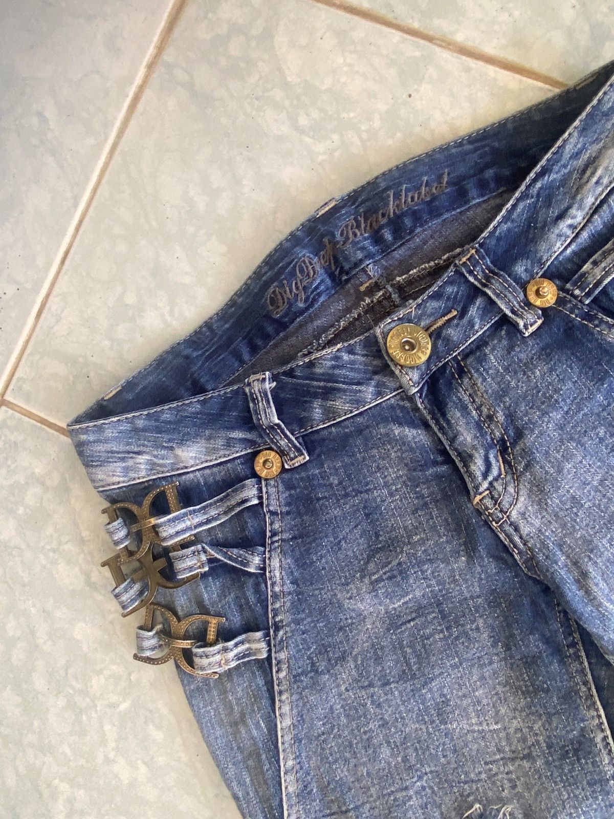 If Six Was Nine Dig Deef Distressed Punk Pants - look like hysteric glamour Size 31" - 7 Thumbnail